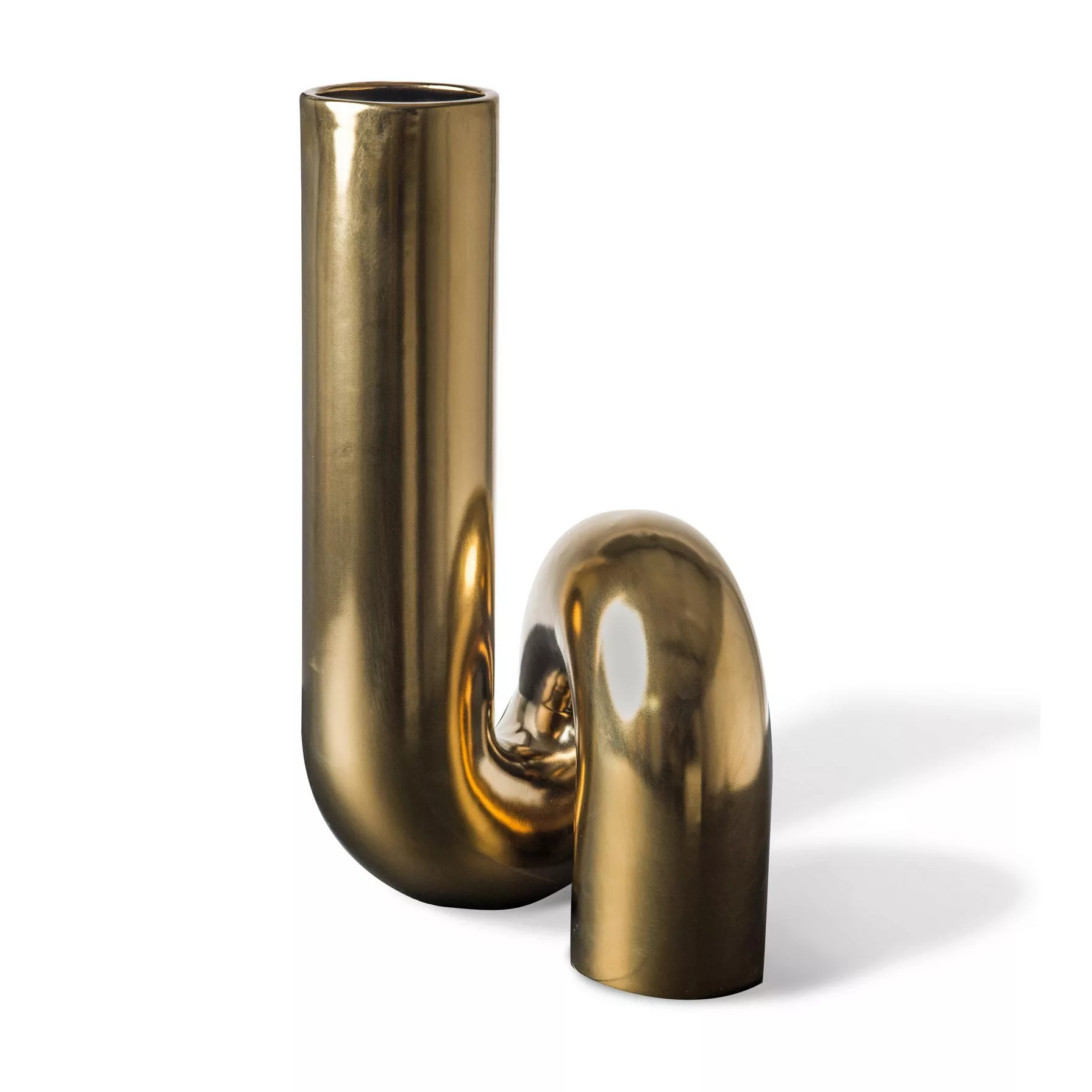 pols potten - YourTube Vase - gold/H 37cm x Ø 20cm günstig online kaufen