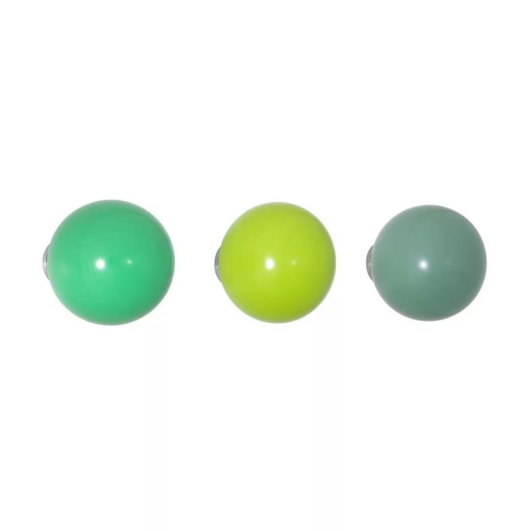 Vitra - Coat Dots Garderobenhaken 3er-Set - grün/Ø5cm/Tiefe 5-7,2 cm/inkl. günstig online kaufen