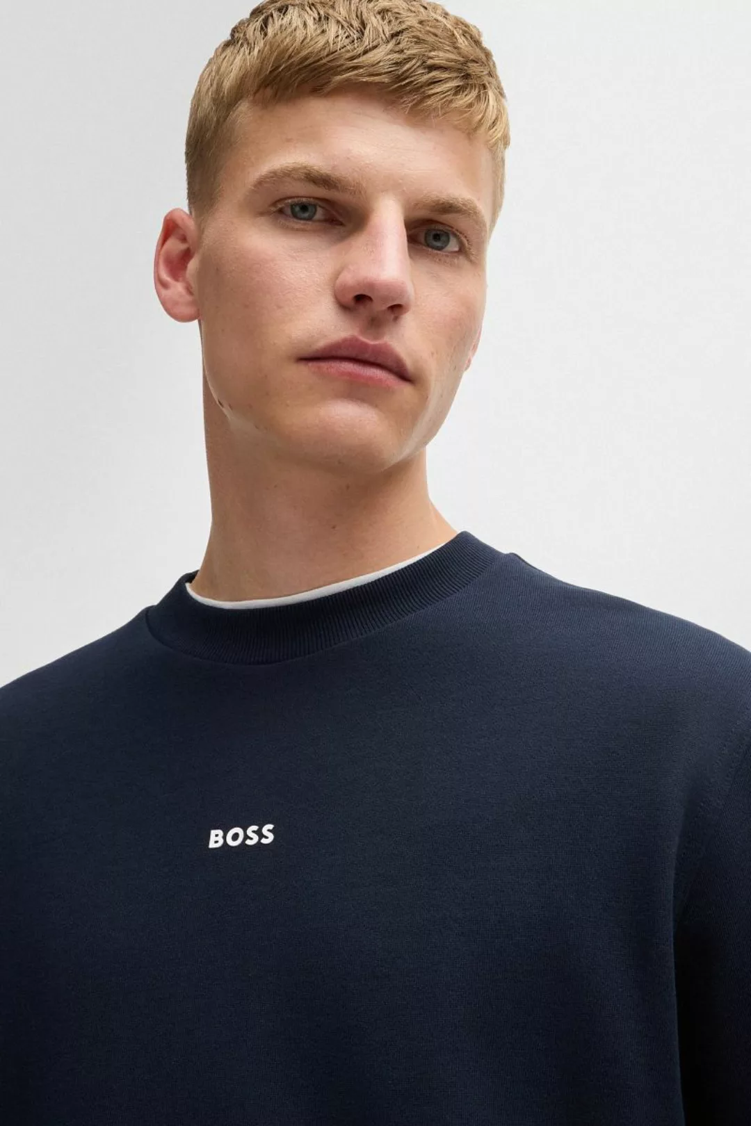 BOSS Pullover WeSmallcrew Navy - Größe XL günstig online kaufen