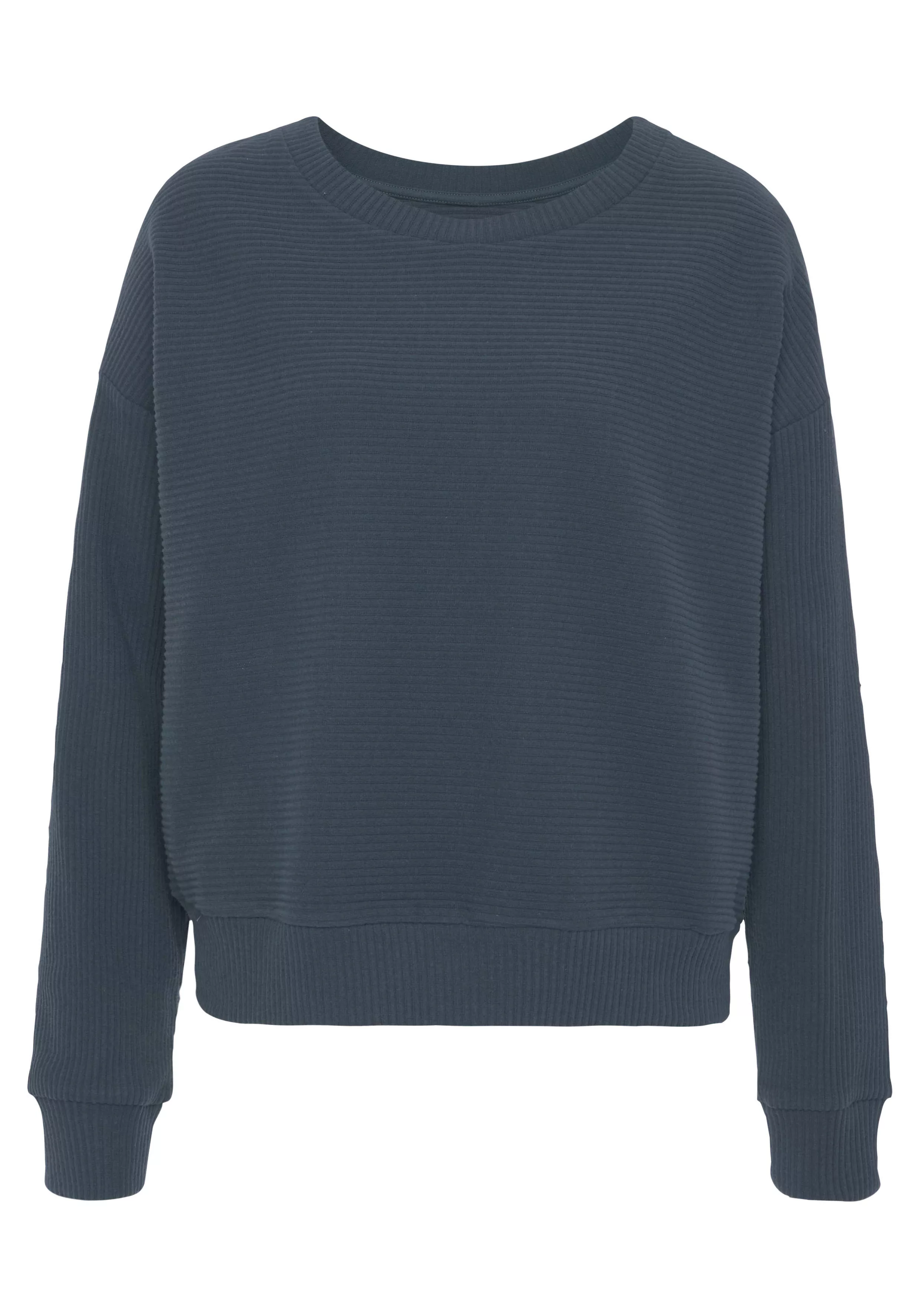s.Oliver Sweatshirt aus Ripp-Qualität mit überschnittenen Schultern, Lounge günstig online kaufen