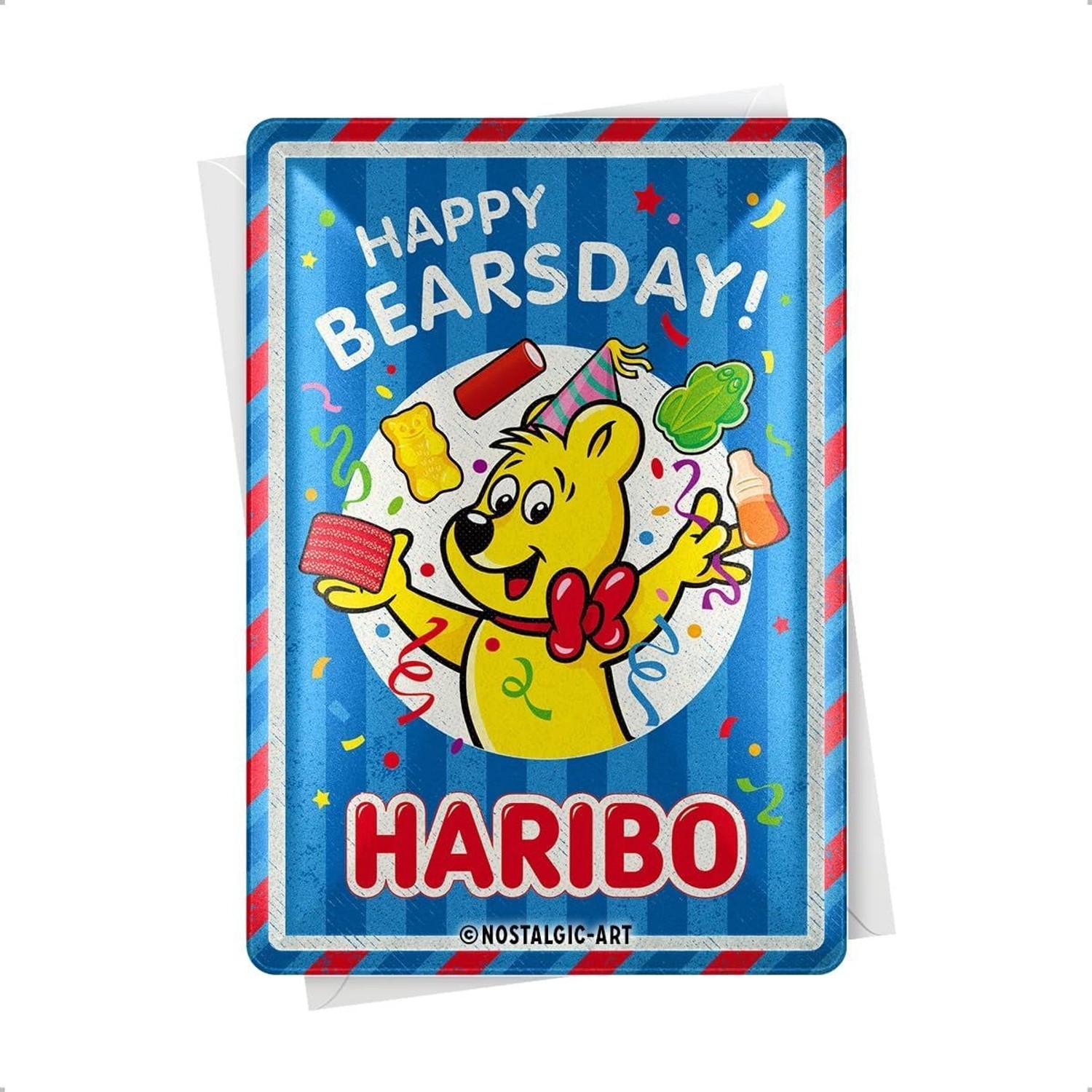 Nostalgic-Art Blechpostkarte - HARIBO - Happy Bearsday günstig online kaufen