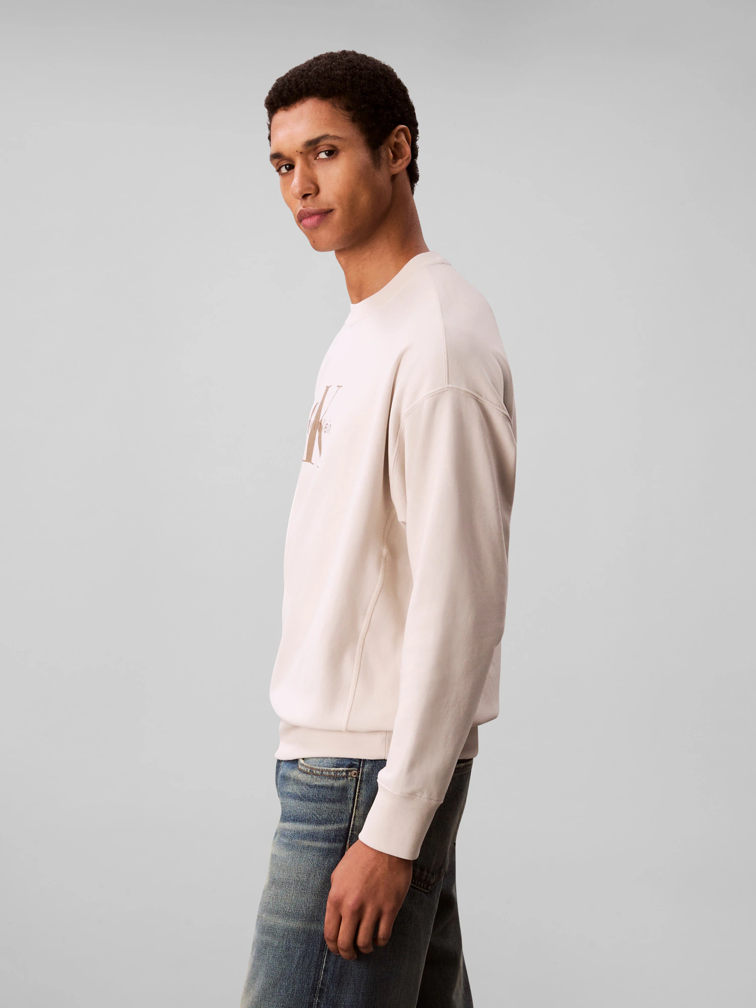 Calvin Klein Jeans Sweatshirt "LS EU 350TERRY MONOLOGO CN SWTSH", Rundhalsa günstig online kaufen