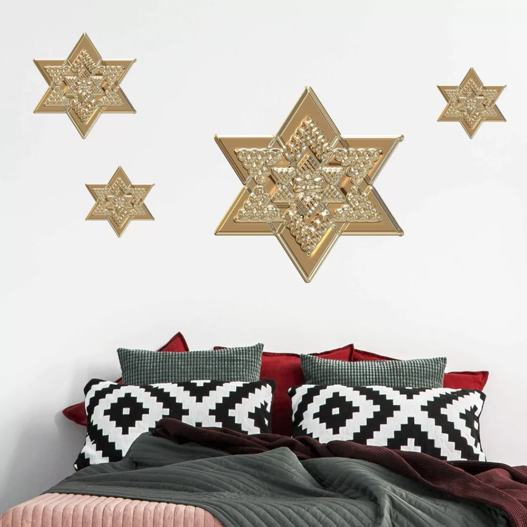 Wall-Art Wandtattoo "Metallic Star Goldoptik Stern", selbstklebend, entfern günstig online kaufen