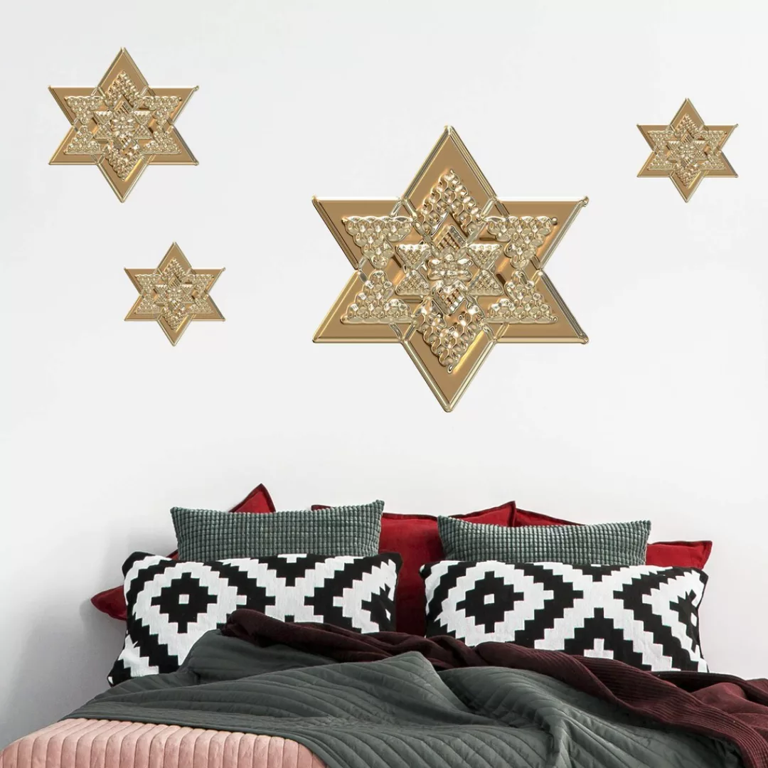 Wall-Art Wandtattoo »Metallic Star Goldoptik Stern«, selbstklebend, entfern günstig online kaufen