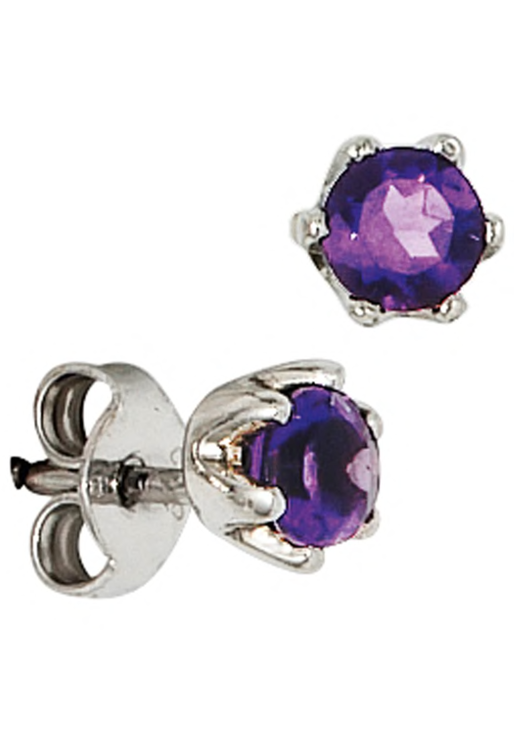 JOBO Paar Ohrstecker "Ohrringe mit mit Amethyst", 925 Silber günstig online kaufen