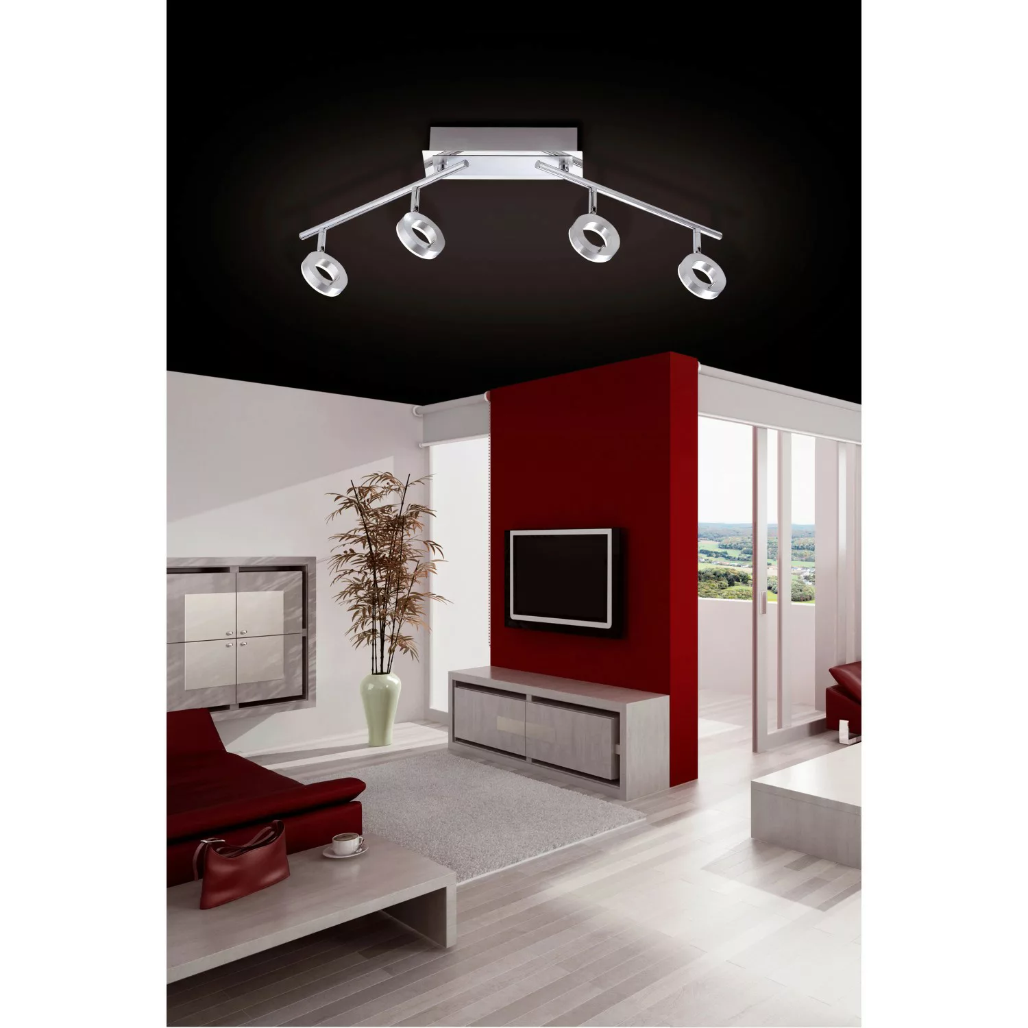 Paul Neuhaus Deckenleuchte »SILEDA«, inklusive festverbautem LED Leuchtmitt günstig online kaufen