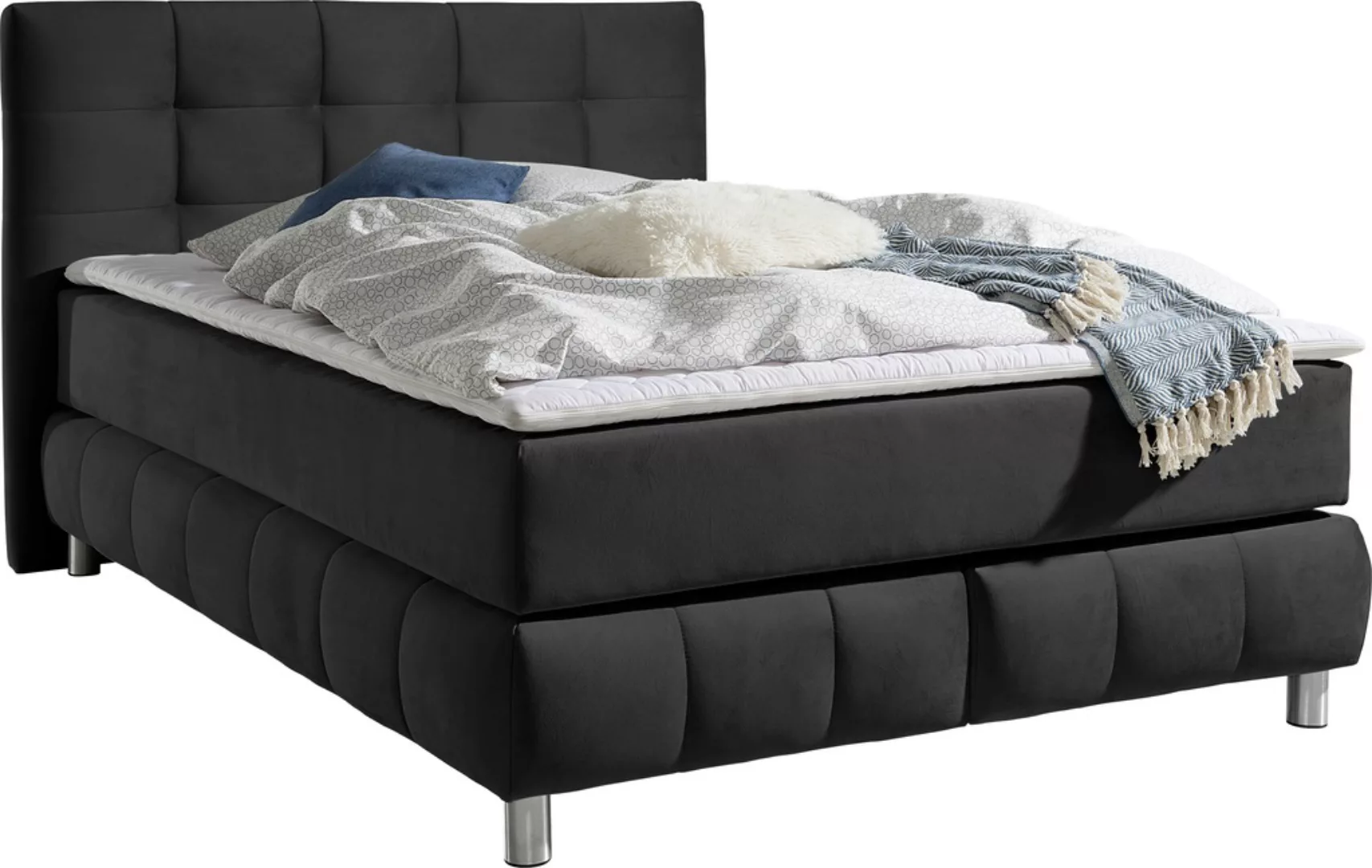 andas Boxspringbett "Salo", incl. Topper, 6 Breiten, 2 Härtegrade, TFK auch günstig online kaufen