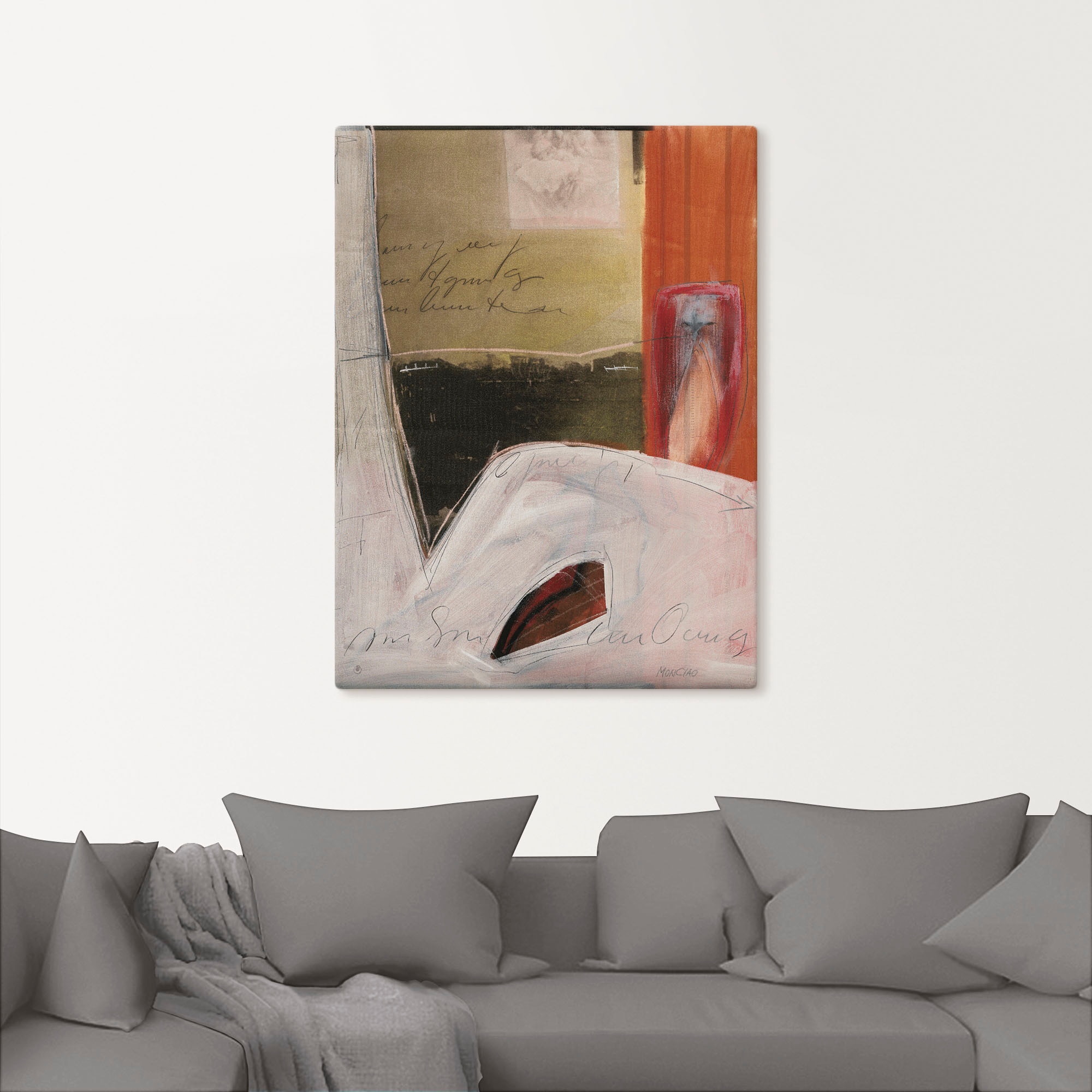Artland Wandbild "Einblick", Gegenstandslos, (1 St.), als Leinwandbild in v günstig online kaufen