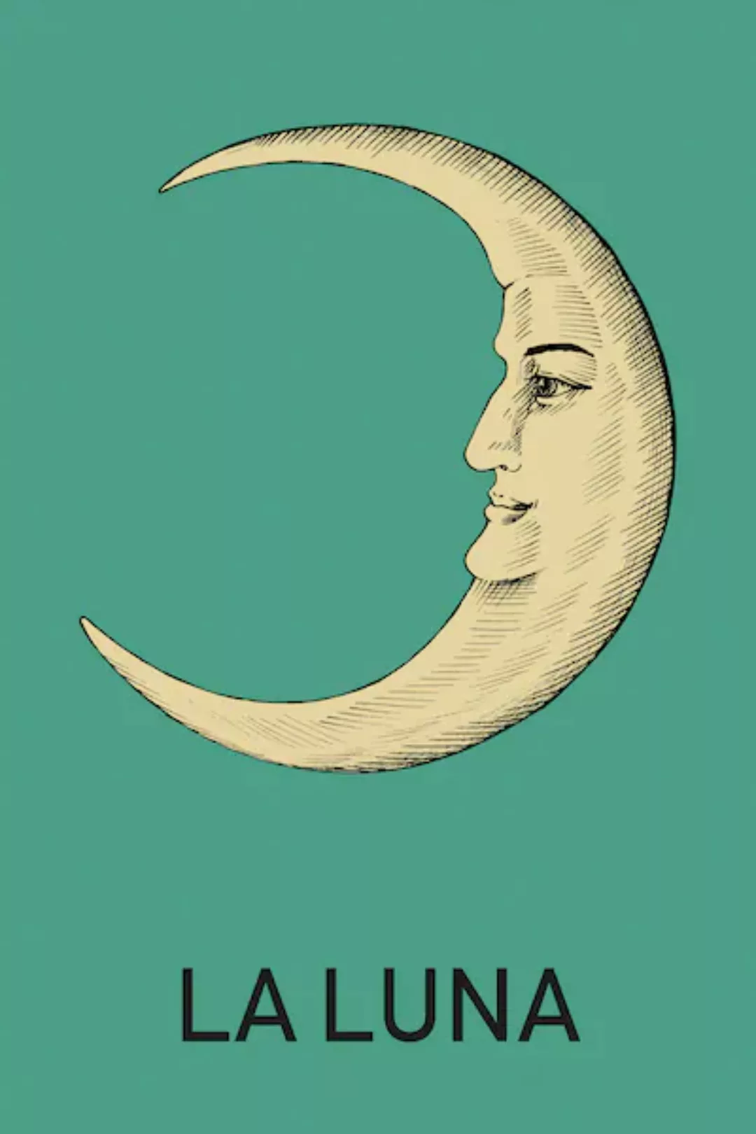 queence Leinwandbild "LA LUNA" günstig online kaufen