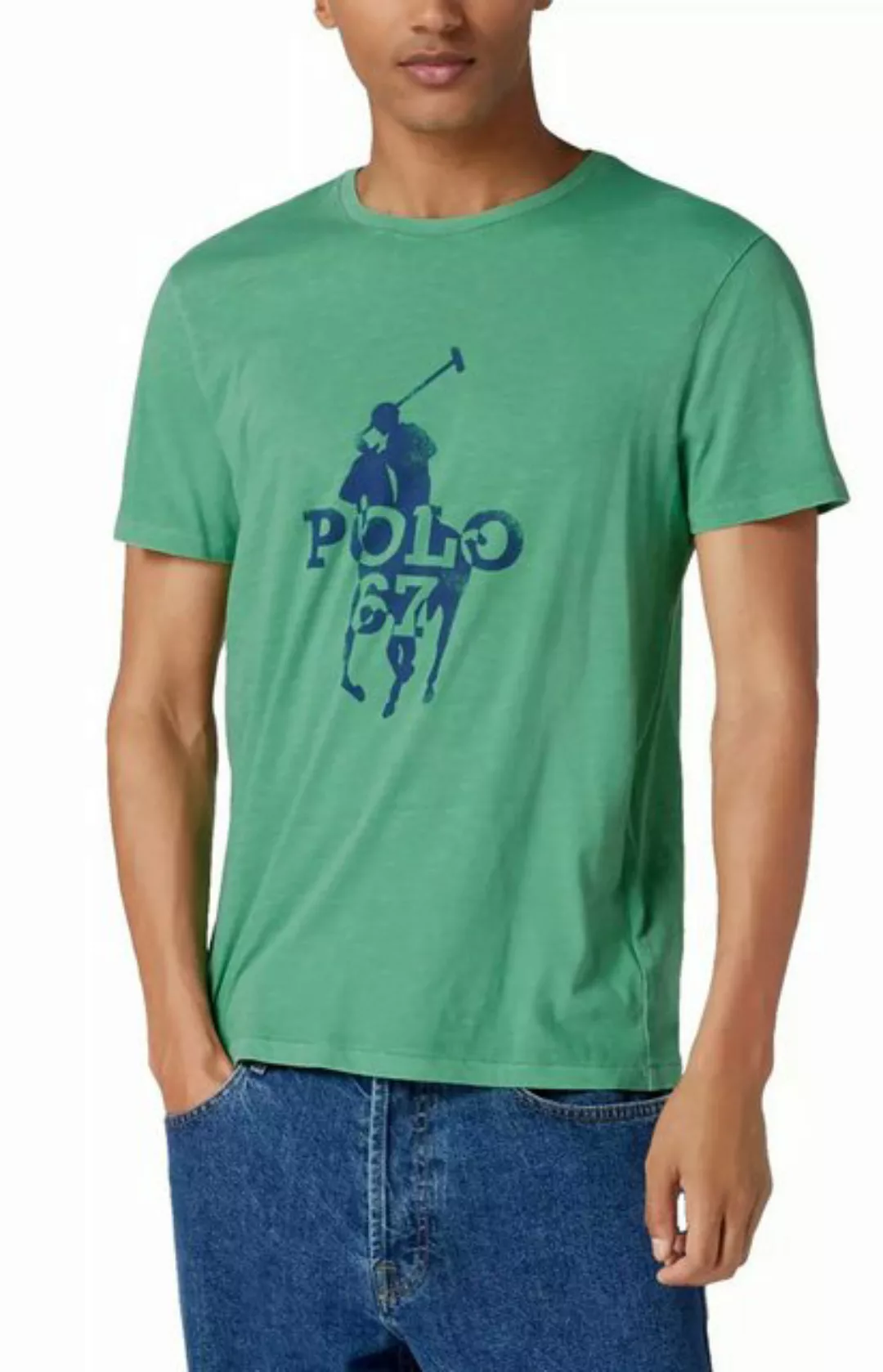 Polo Ralph Lauren T-Shirt Polo Player 67 Print Custom Slim Fit Eine soforti günstig online kaufen