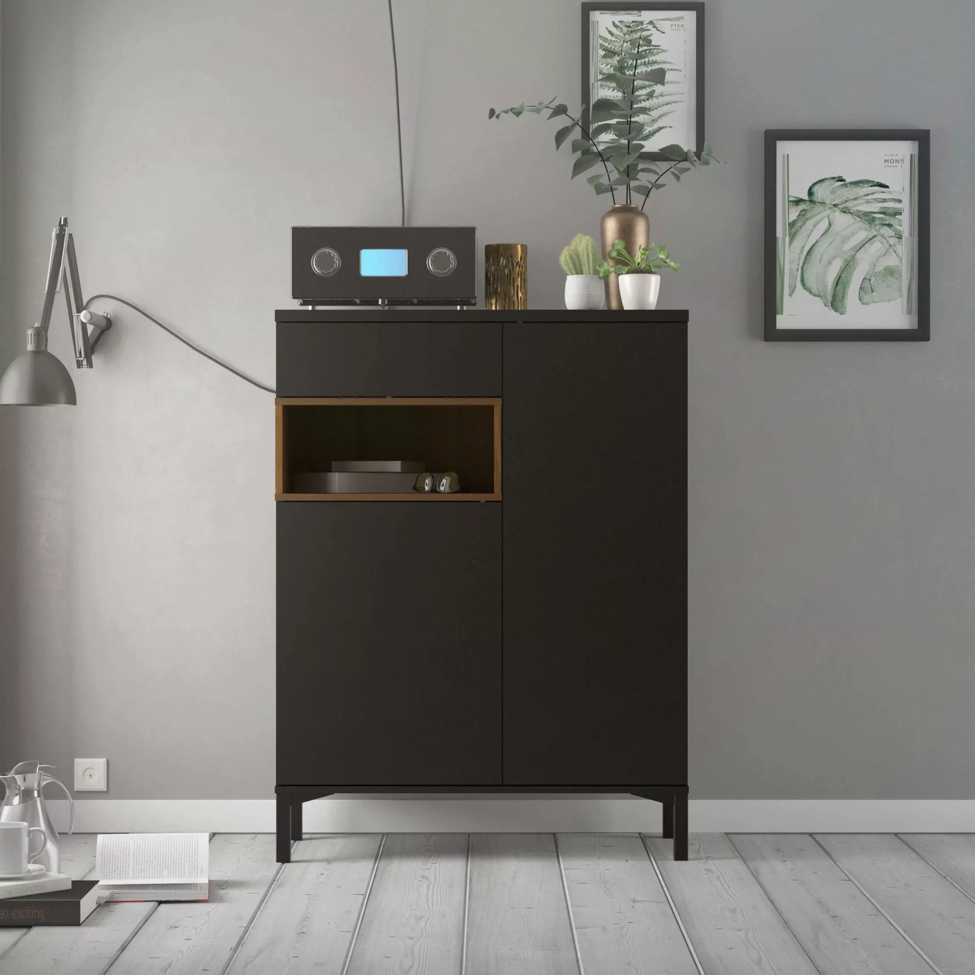 INOSIGN Highboard "Roommers, Anrichte, Stauraum, Sideboard", Kommode, Höhe günstig online kaufen