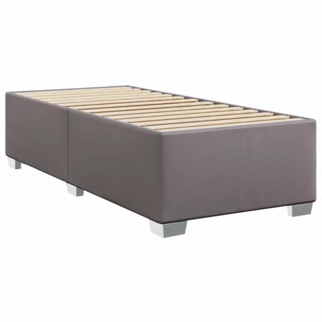 vidaXL Bett Bettgestell Grau 80x200 cm Kunstleder günstig online kaufen