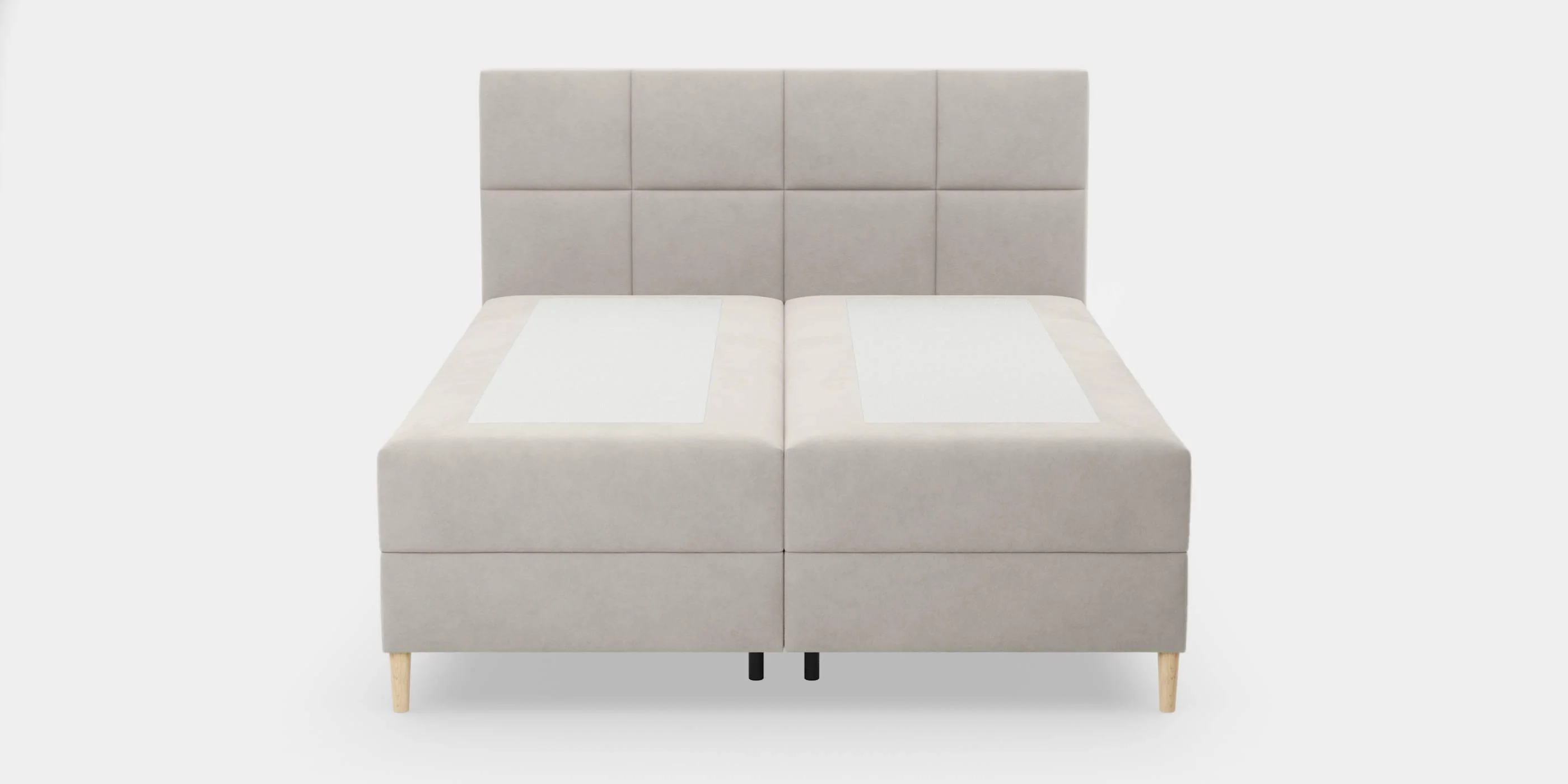 NADUVI Collection | Boxspring Quadro Samt mit Stauraum 180 x 200 cm günstig online kaufen