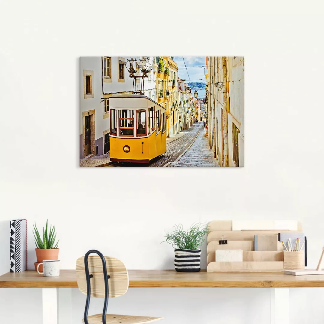 Artland Wandbild "Ascensor da Gloria in Lissabon", Zugbilder, (1 St.) günstig online kaufen