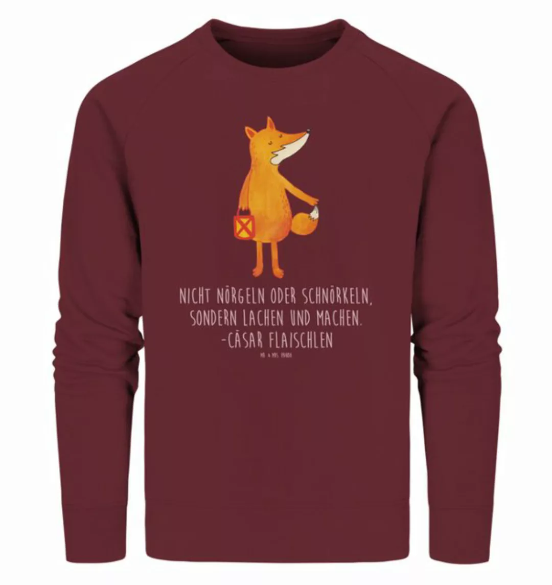 Mr. & Mrs. Panda Longpullover Größe XXL Fuchs Laterne - Burgundy - Geschenk günstig online kaufen