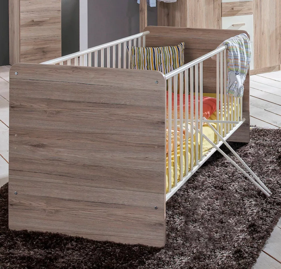 Wimex Babyzimmer-Komplettset "Bergamo", (Set, 3 St.), Bett + Wickelkommode günstig online kaufen