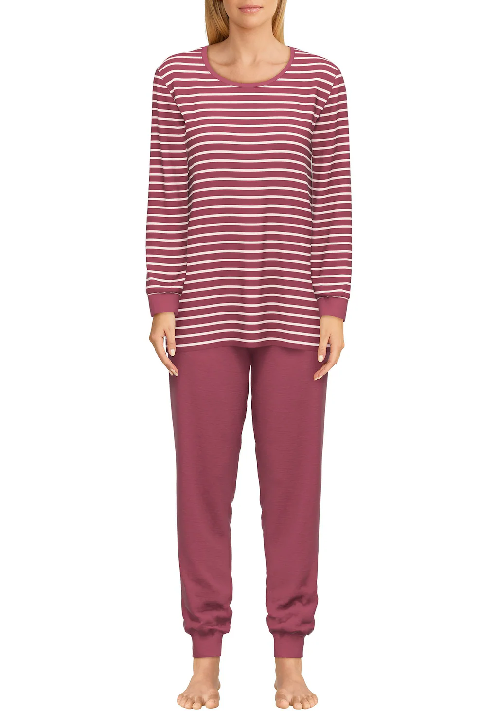 GÖTZBURG Pyjama "Herbstblüte", (2 tlg.), Langarm, Rundhalsausschnitt, Baumw günstig online kaufen