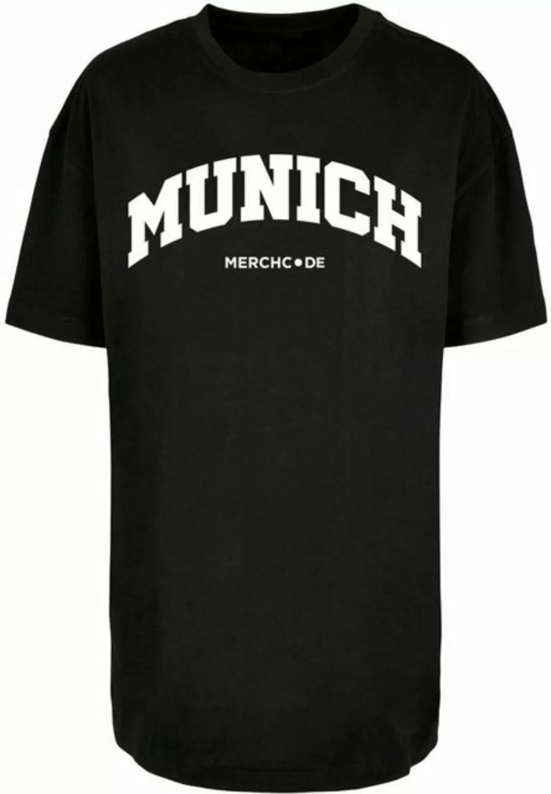Merchcode T-Shirt Merchcode Damen Ladies Munich Wording - Oversized Boyfrie günstig online kaufen