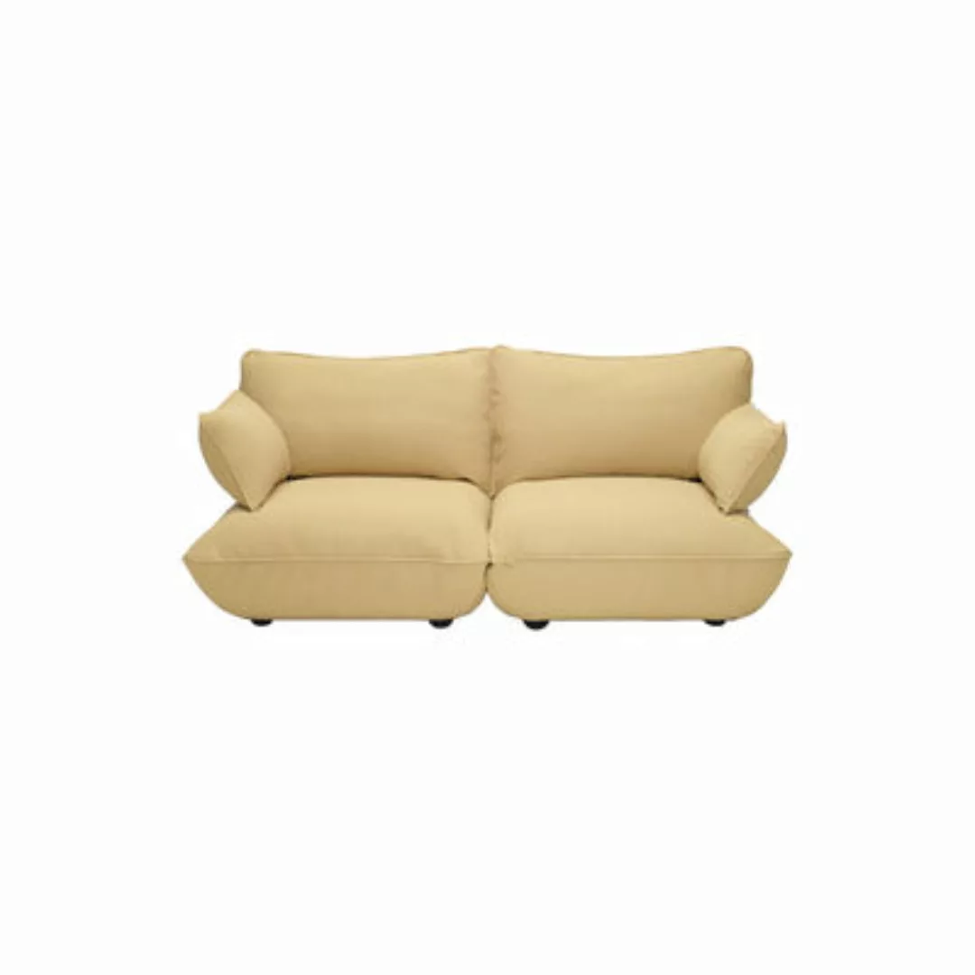 Sofa Sumo Medium textil gelb / 3-Sitzer - L 210 cm - Fatboy - Gelb günstig online kaufen