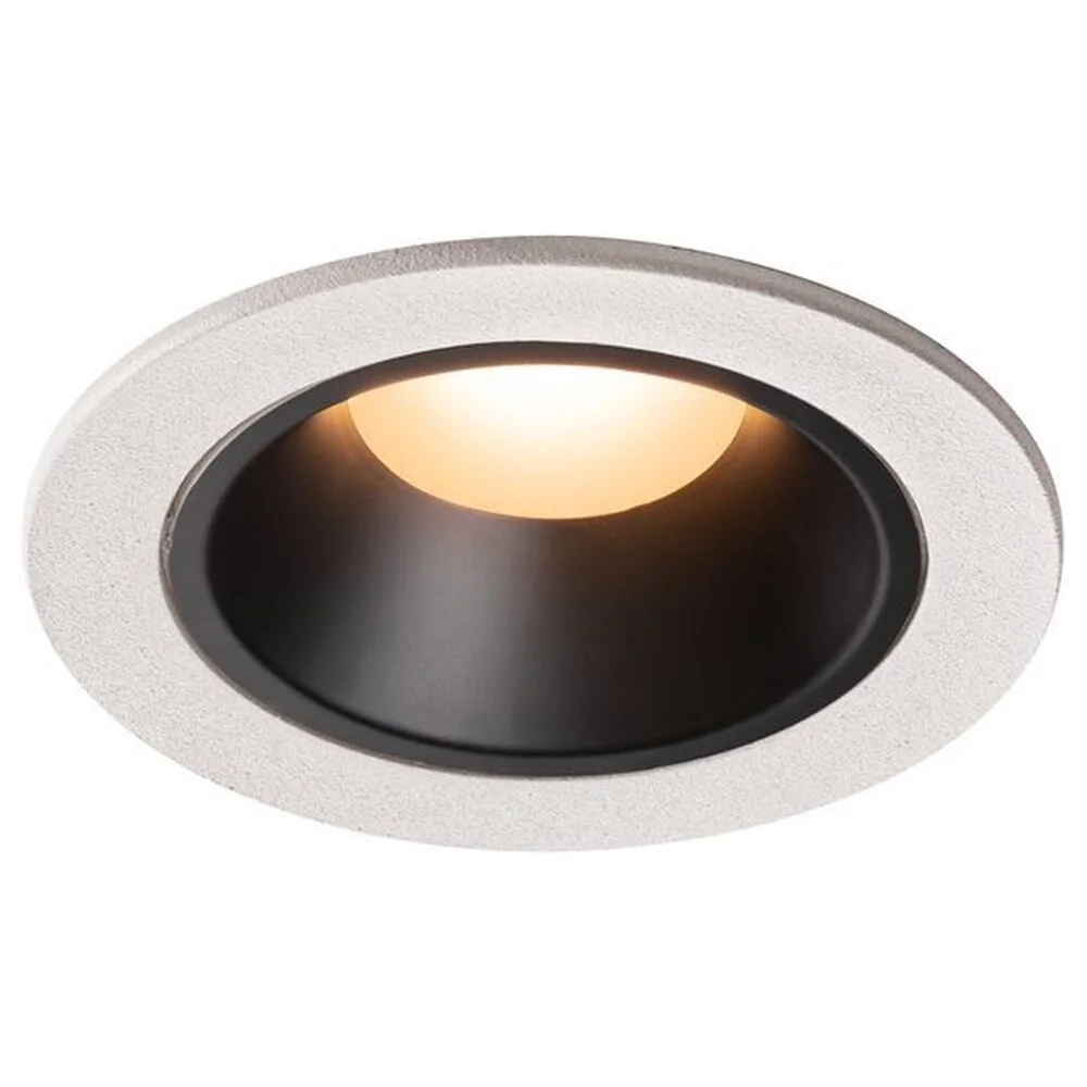 LED Einbaustrahler Numinos in Weiß und Schwarz 8,6W 670lm 2700K 40° günstig online kaufen