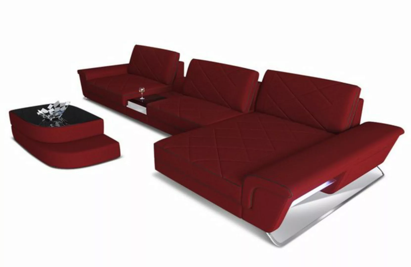 Sofa Dreams Ecksofa Polstersofa Stoff Couch Bari L Form Stoffsofa, Mikrofas günstig online kaufen