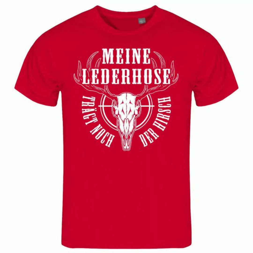 deinshirt Print-Shirt Herren T-Shirt Meine Lederhose trägt noch der Hirsch günstig online kaufen