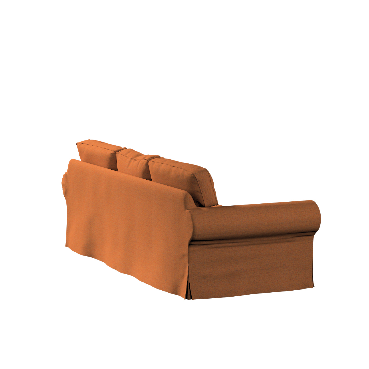 Bezug für Ektorp 3-Sitzer Schlafsofa, ALTES Modell, orange, Sofahusse Ektor günstig online kaufen