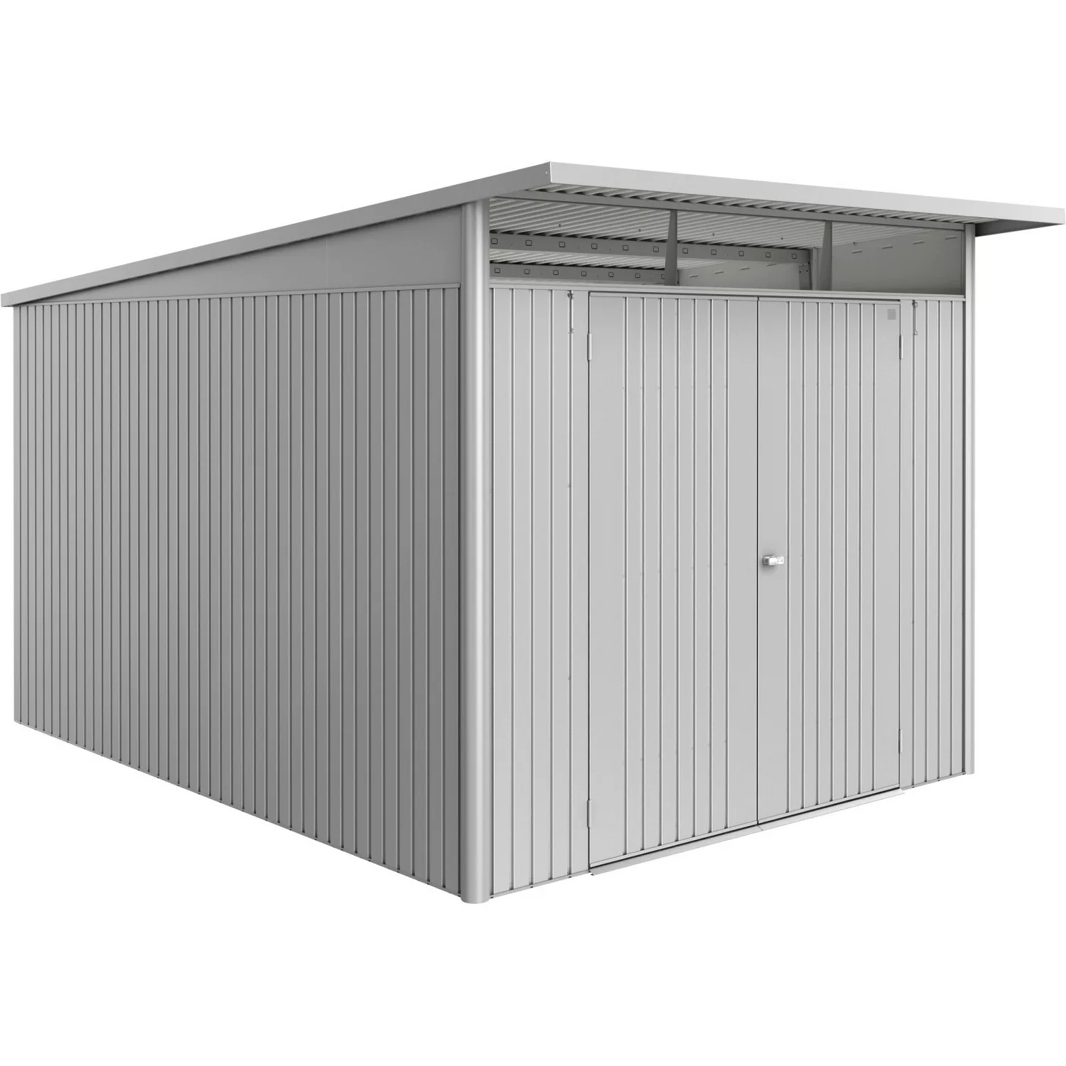 Biohort Gerätehaus Avantgarde Eco Silber-Metallic  209 cm x 252 cm x 332 cm günstig online kaufen