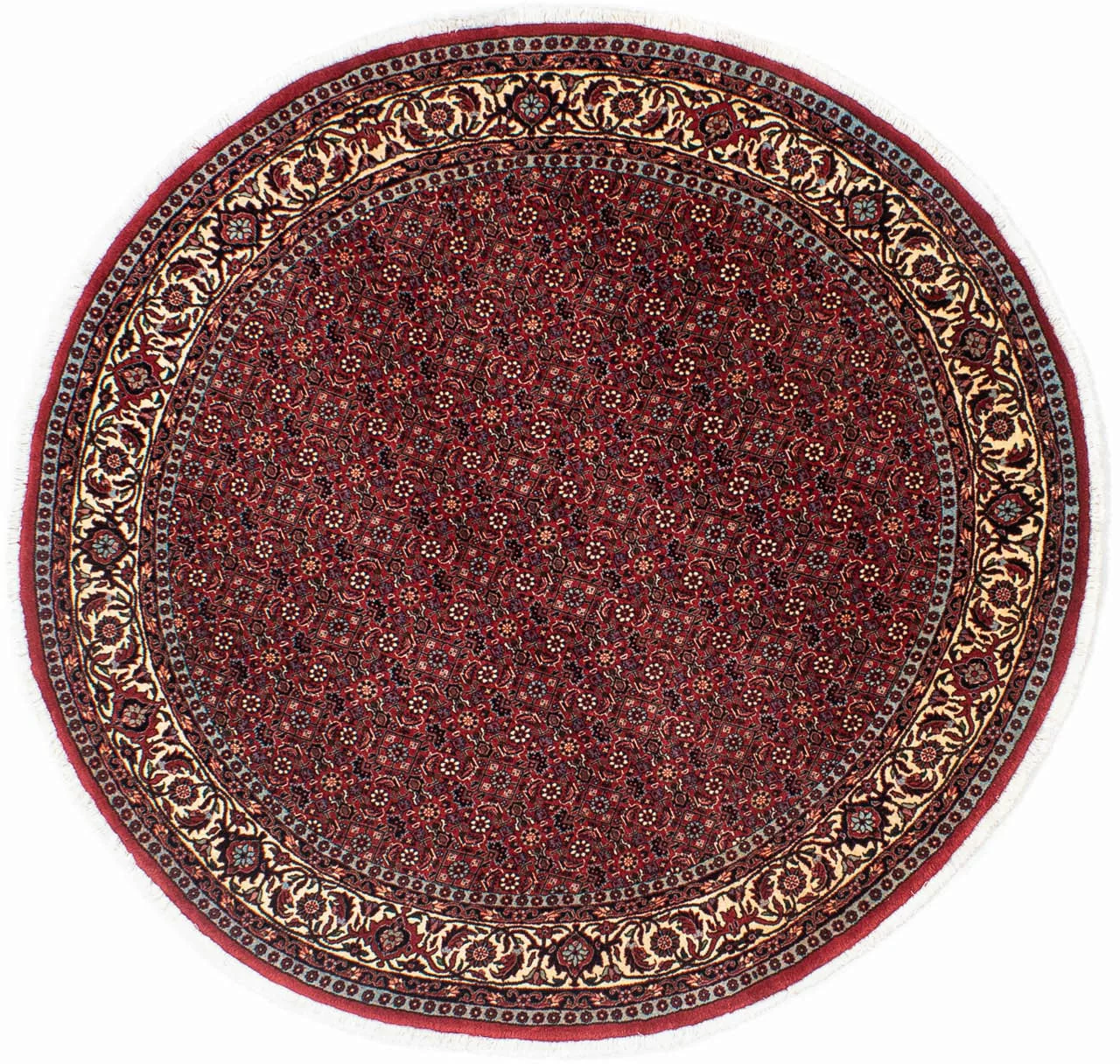 morgenland Orientteppich »Perser - Bidjar rund - 155 x 155 cm - dunkelrot«, günstig online kaufen