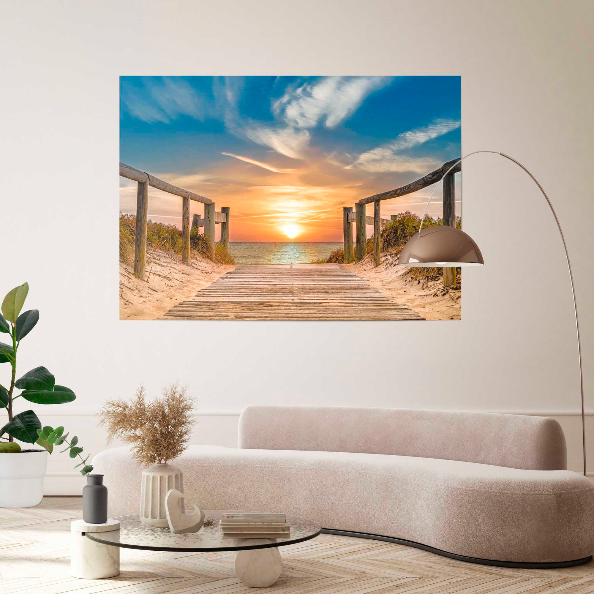 Reinders Poster "Sonnenuntergang am Strand" günstig online kaufen