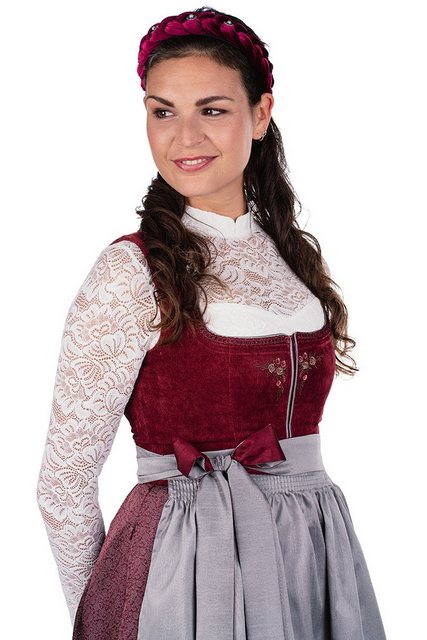 Spieth & Wensky Dirndl Cord Dirndl 2tlg. - BEATRICE - dunkelrot/marsala//si günstig online kaufen