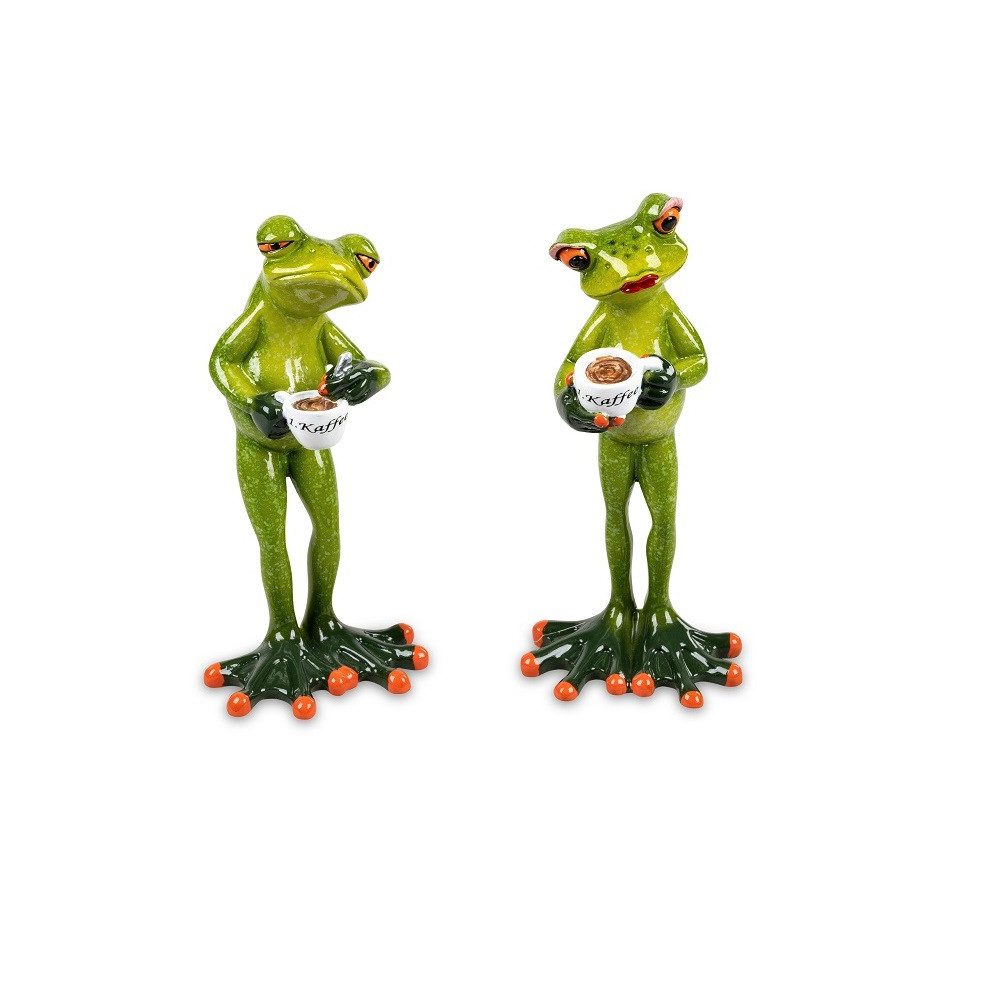 formano Dekofigur Formano Frosch mit Kaffeetasse günstig online kaufen