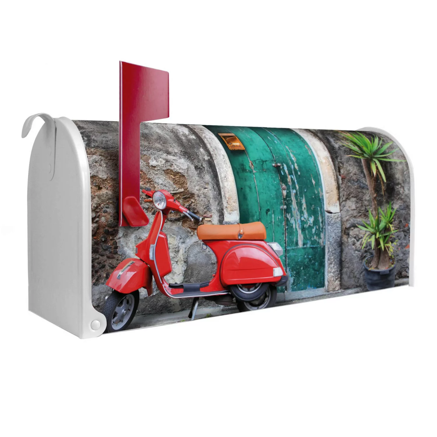 Banjado Amerikanischer Briefkasten Weiß 48x22x16cm US Mailbox Letterbox Pos günstig online kaufen