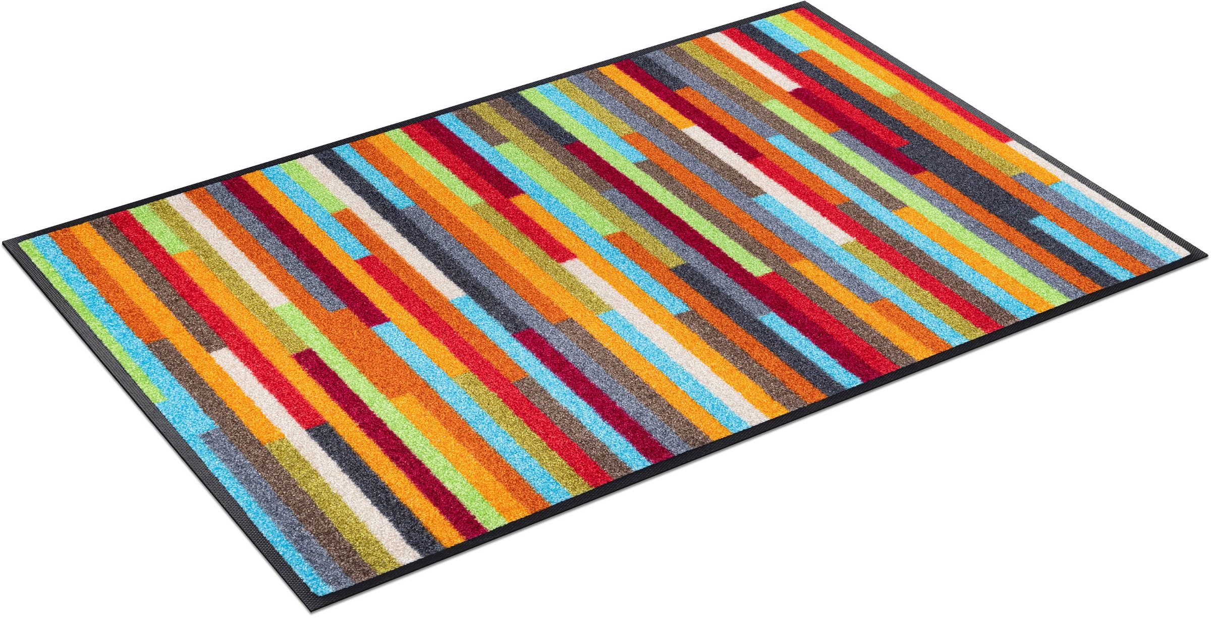 wash+dry by Kleen-Tex Fußmatte »Mikado Stripes«, rechteckig, Schmutzfangläu günstig online kaufen