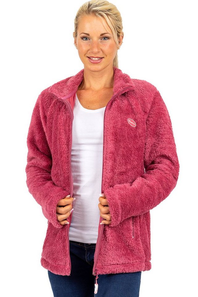 Reichstadt Fleecejacke Kuschelige Flauschige Jacke 22RSW002 Rosewood 3XL mi günstig online kaufen