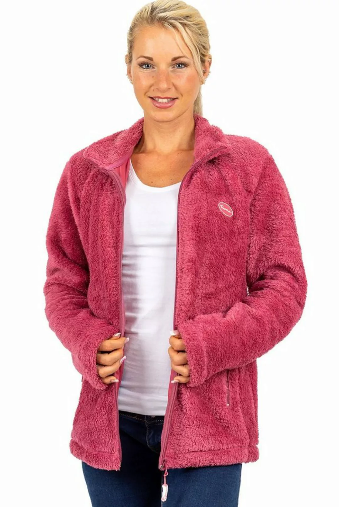 Reichstadt Fleecejacke Kuschelige Flauschige Jacke 22RSW002 Rosewood S mit günstig online kaufen