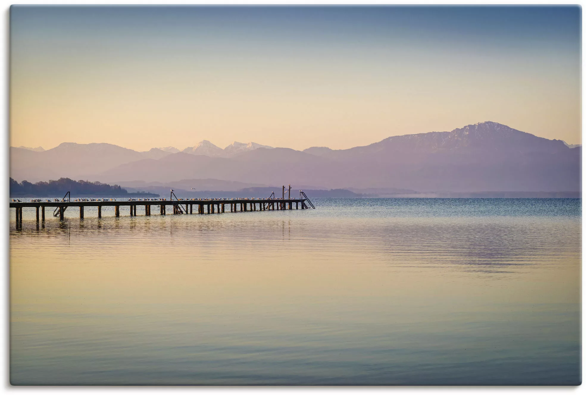 Artland Wandbild "Morgen am Chiemsee", Seebilder, (1 St.), als Alubild, Out günstig online kaufen