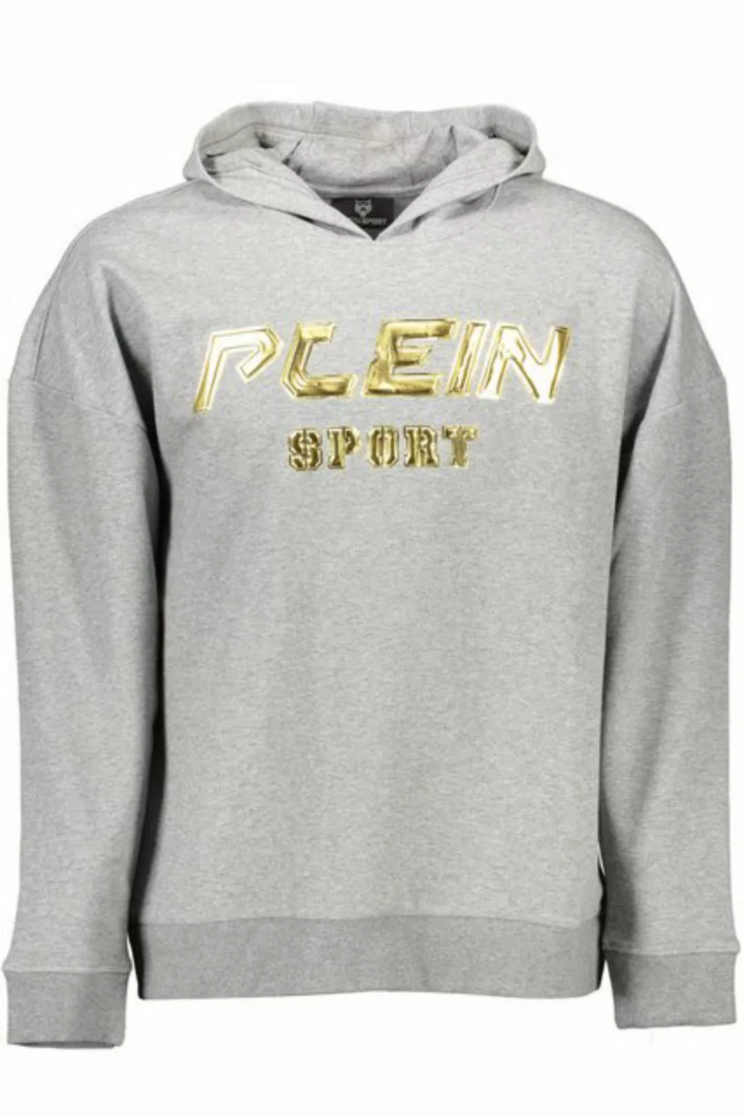 PLEIN SPORT Sweatshirt Grauer Herren-Hoodie: Langarm, Kapuze günstig online kaufen