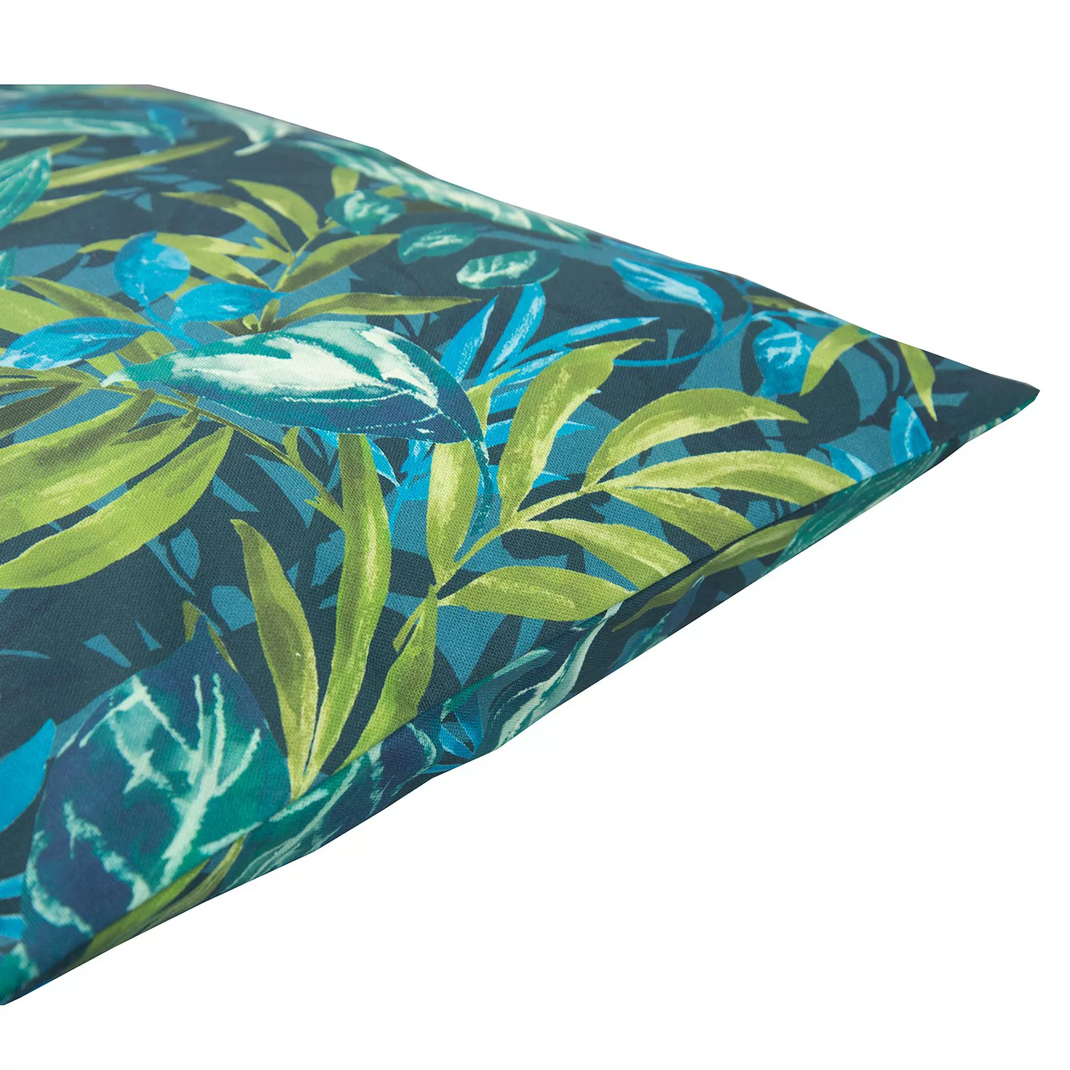 home24 Tom Tailor Kissenbezug Mysterious Tropic Grün/Blau 60x40 cm (BxH) Ge günstig online kaufen