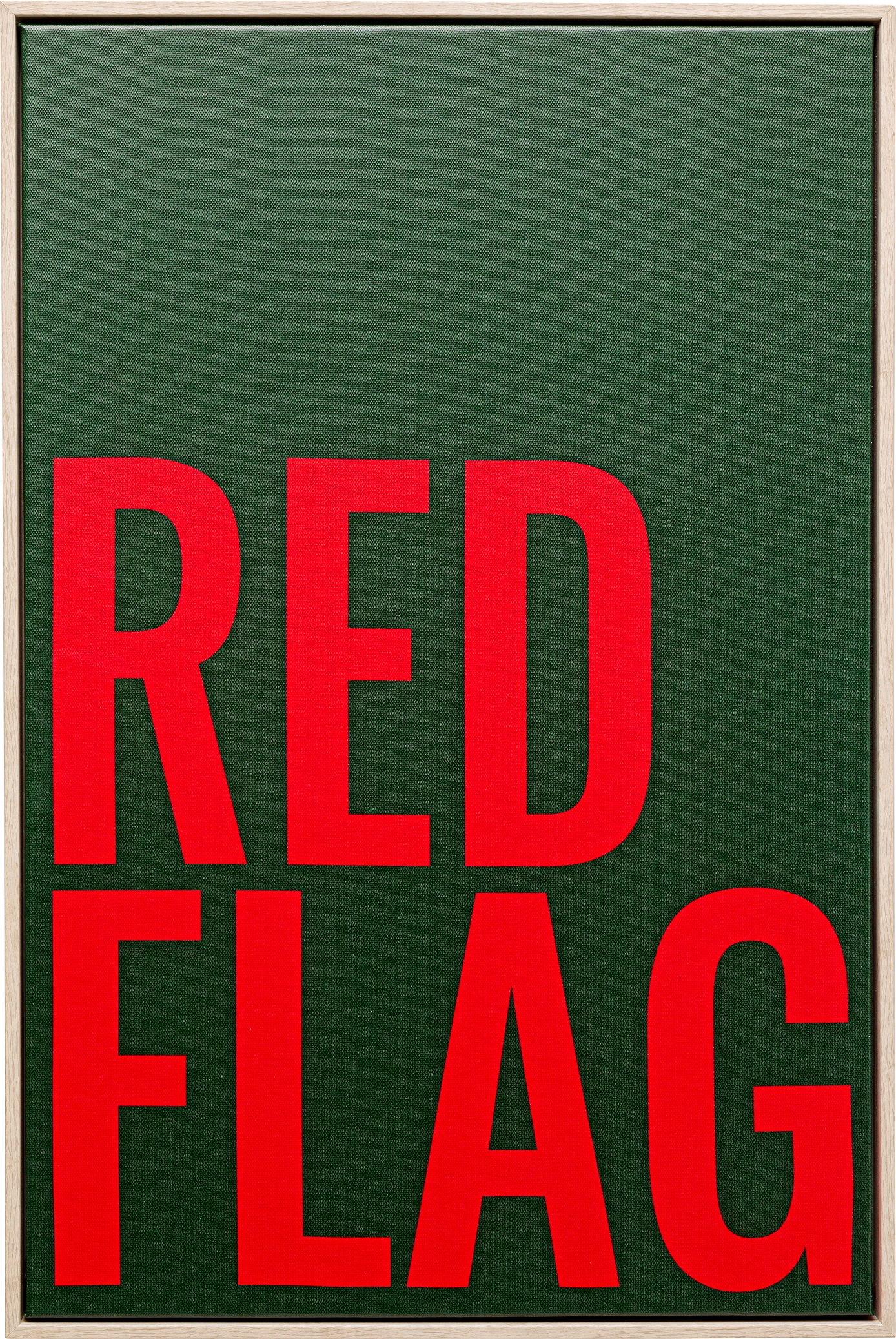 Kare Design Bild mit Rahmen "Gerahmtes Bild Red Flag 40x60cm" günstig online kaufen