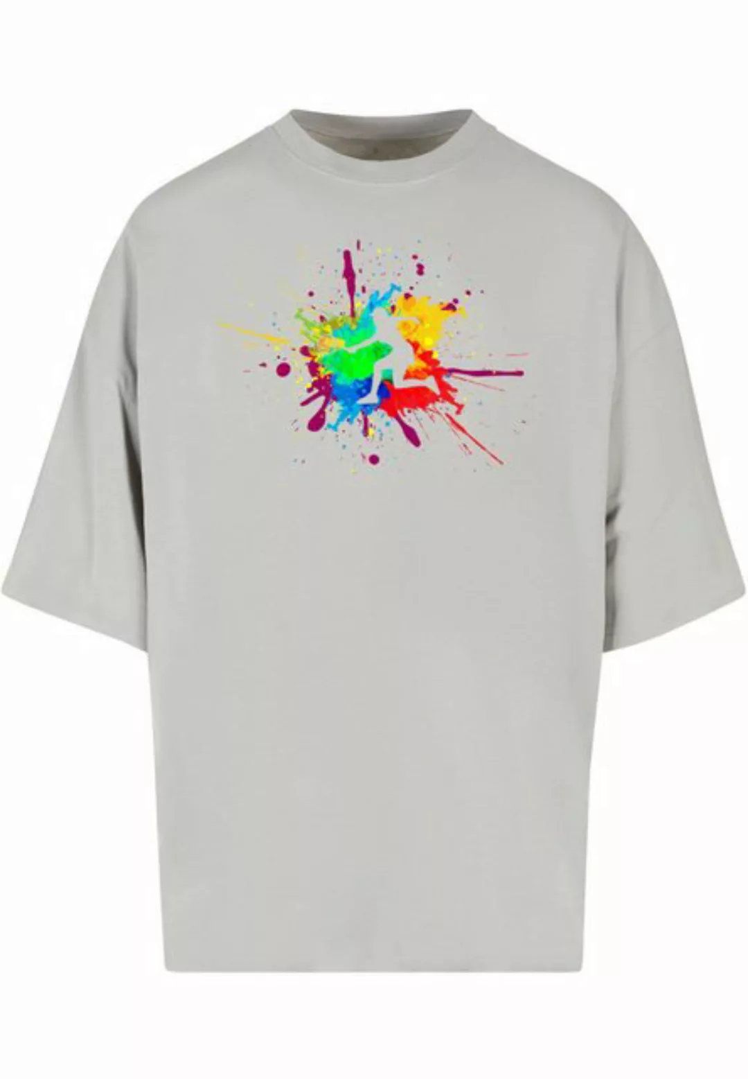 Merchcode T-Shirt Merchcode Herren Color Splash Player Huge Tee (1-tlg) günstig online kaufen