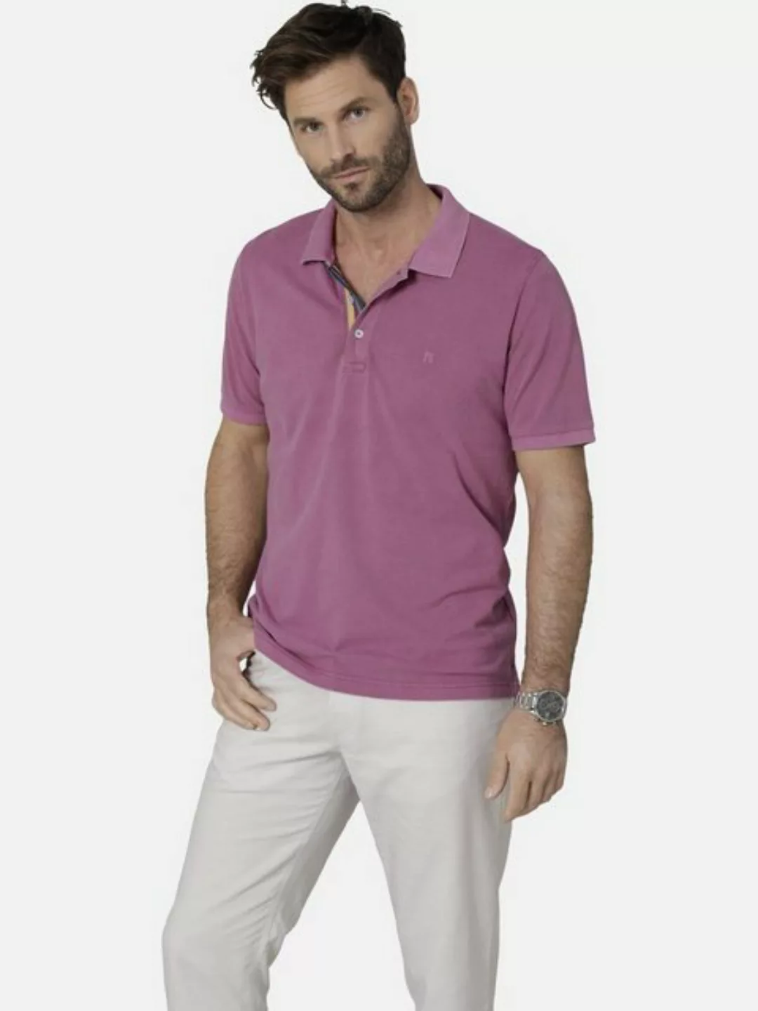 Babista Poloshirt UVIANO mit Knopfleiste in Farbakzent günstig online kaufen