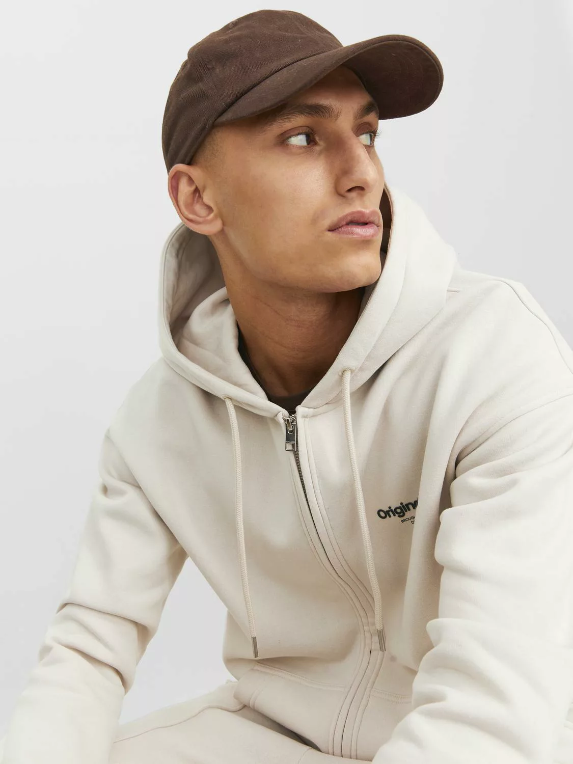 Jack & Jones Herren Hoodie Kapuzenpullover JORVESTERBRO ZIP - Relaxed Fit günstig online kaufen