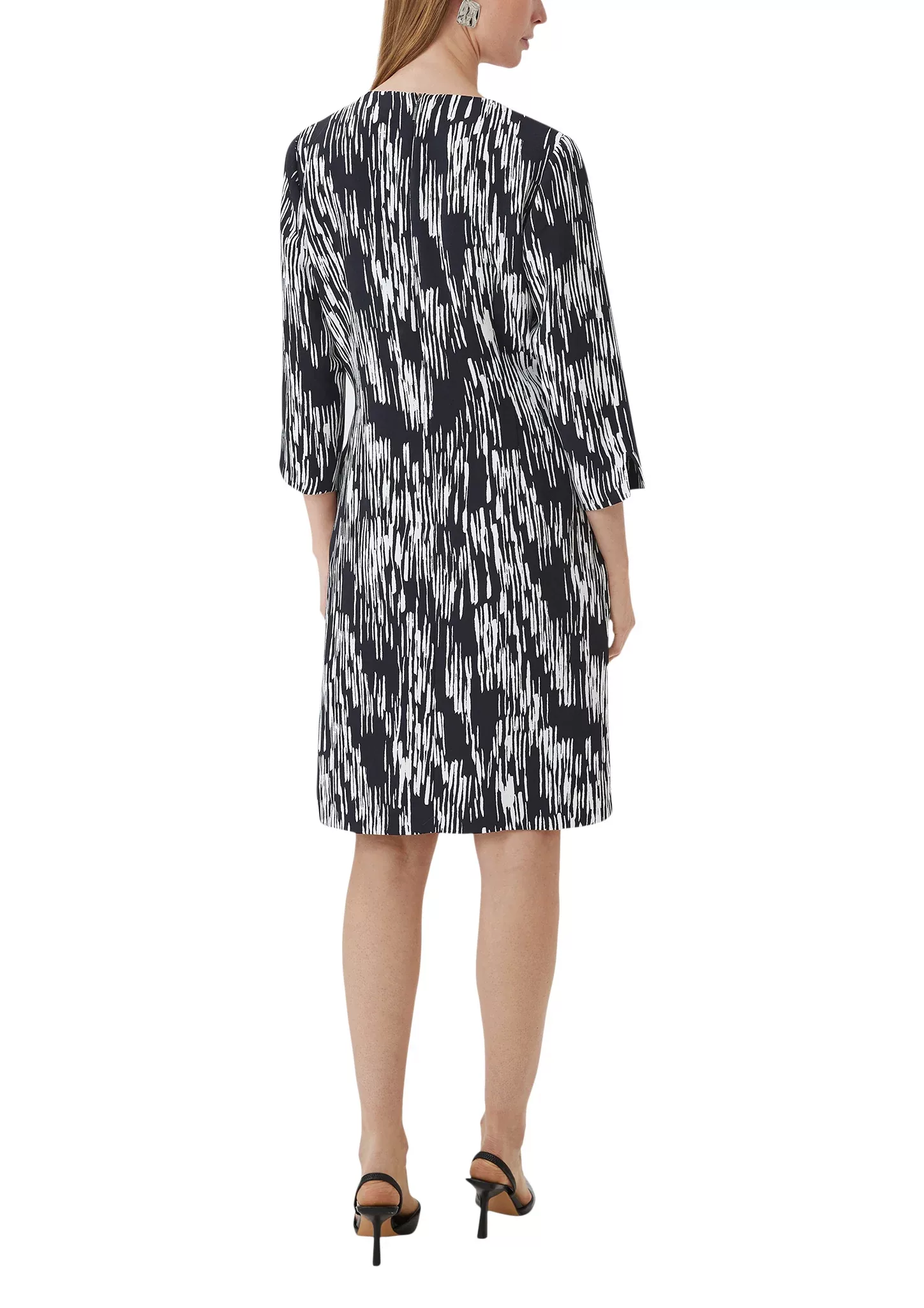 Comma Jerseykleid, mit Allover-Muster günstig online kaufen
