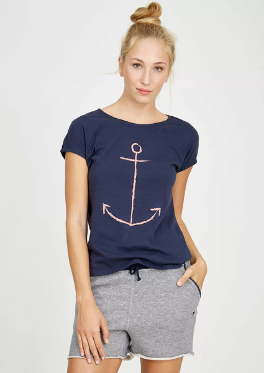T-shirt #Anchor Navy Blau günstig online kaufen