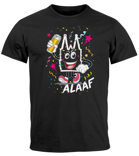 MoonWorks Print-Shirt Herren T-Shirt Fasching Karneval Kölner Dom Alaaf Fei günstig online kaufen