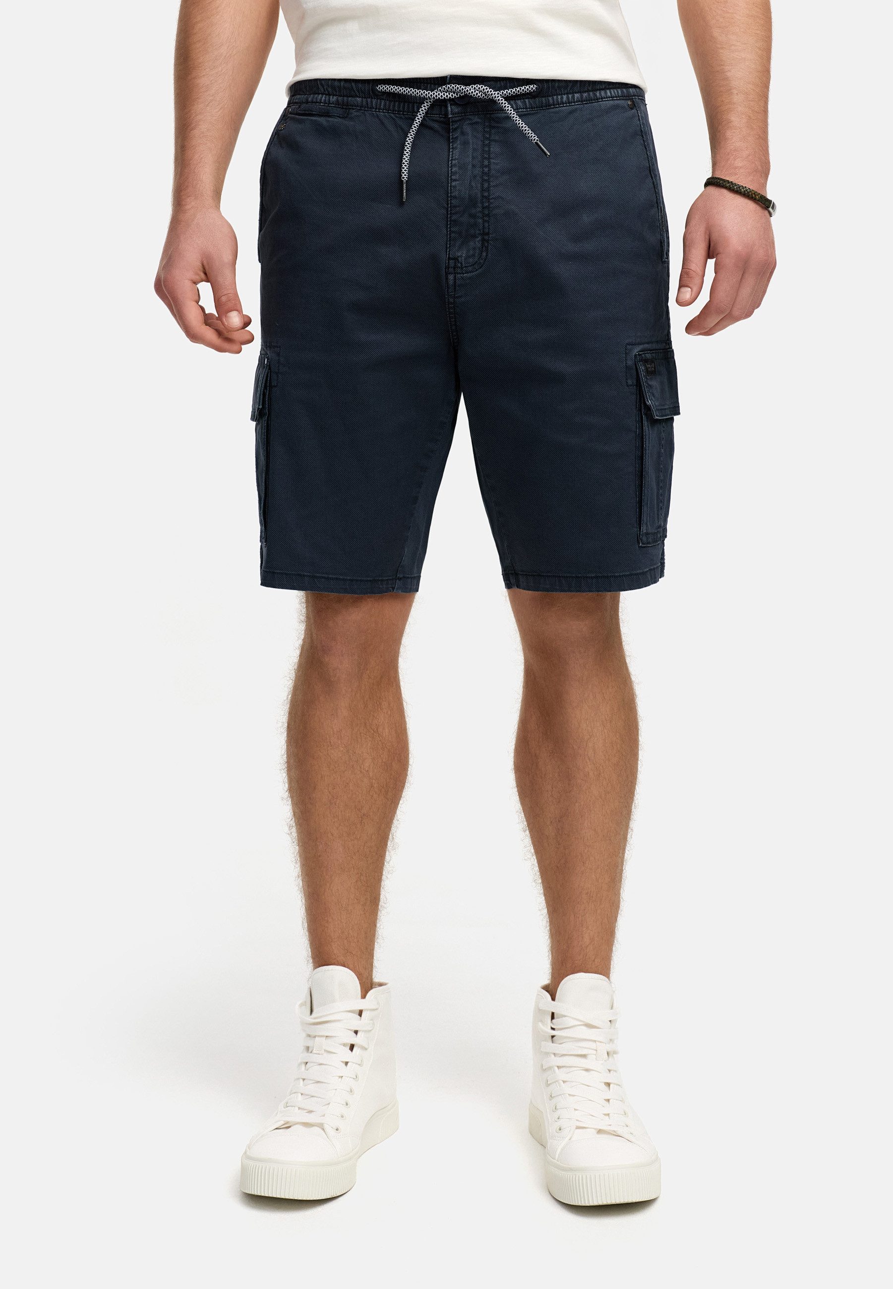 Indicode Cargoshorts INKews mit elastischem Bund günstig online kaufen
