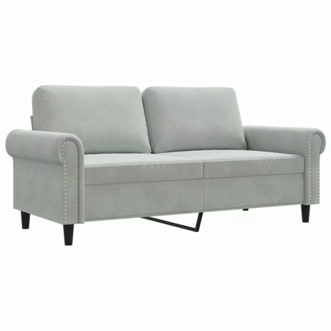 vidaXL Sofa 2-Sitzer-Sofa Schwarz 140 cm Samt günstig online kaufen