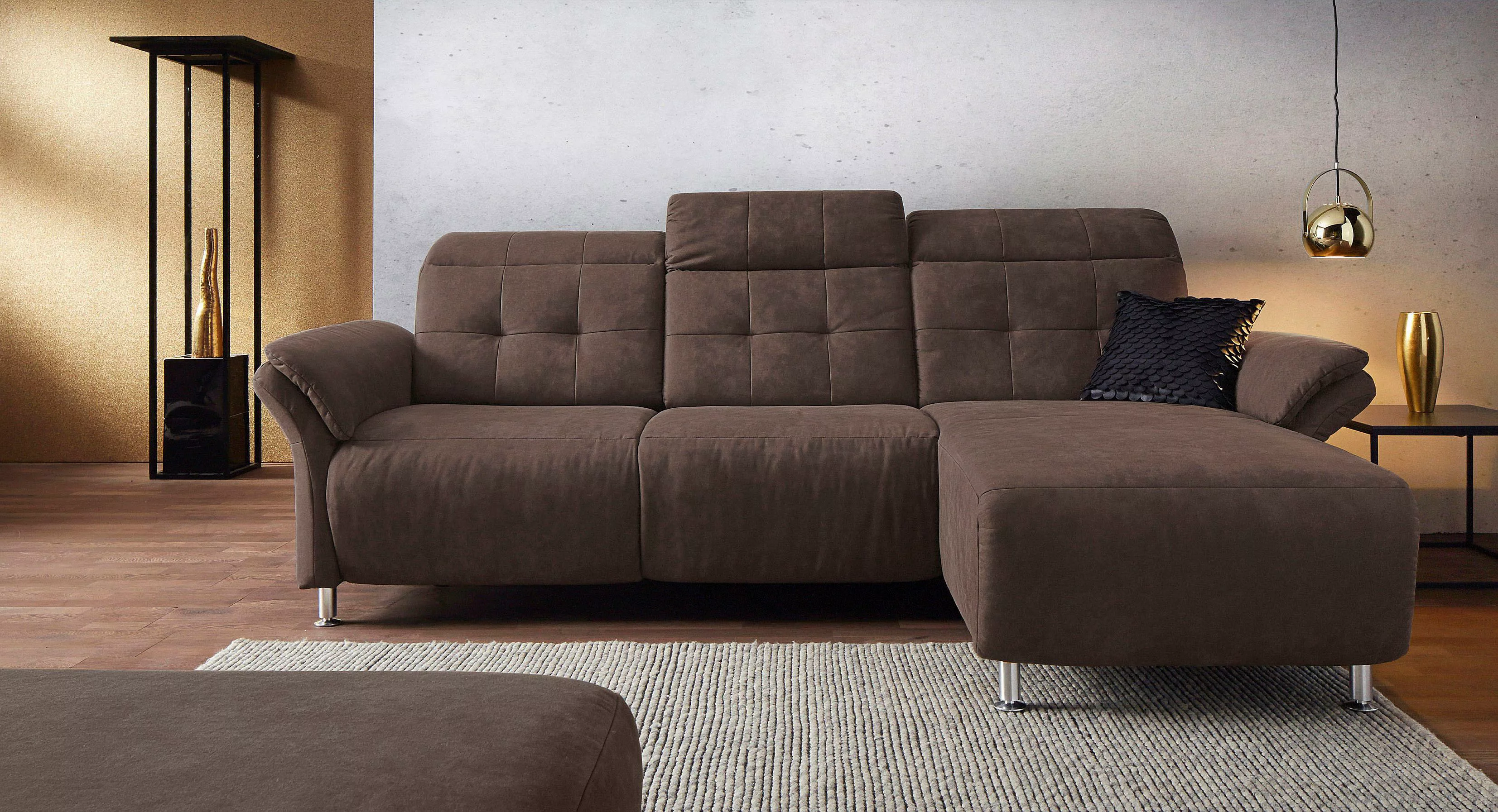 Places of Style Ecksofa Manhattan, 2 Sitze mit elektrischer Relaxfunktion, günstig online kaufen