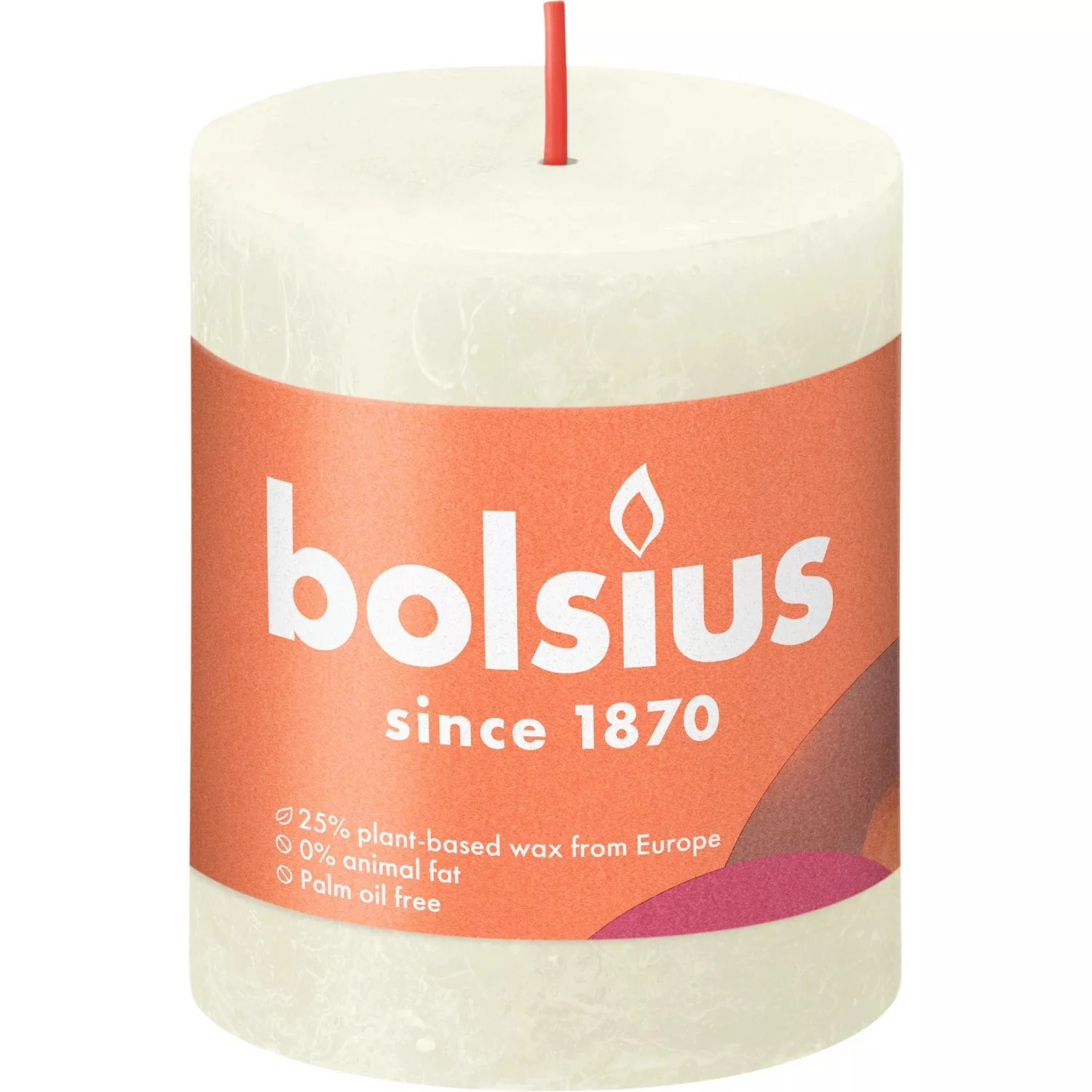 Bolsius Rustik-Kerze Shine 80/68 mm Weiche Perle günstig online kaufen